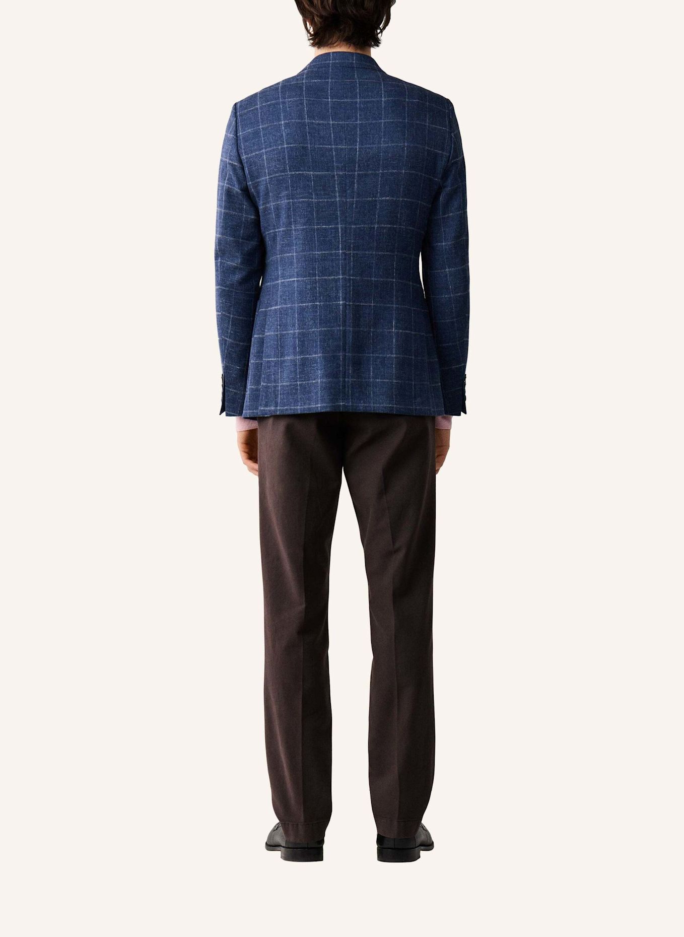 HACKETT LONDON Sakko COTT WOOL MEL WPANE: BLAU