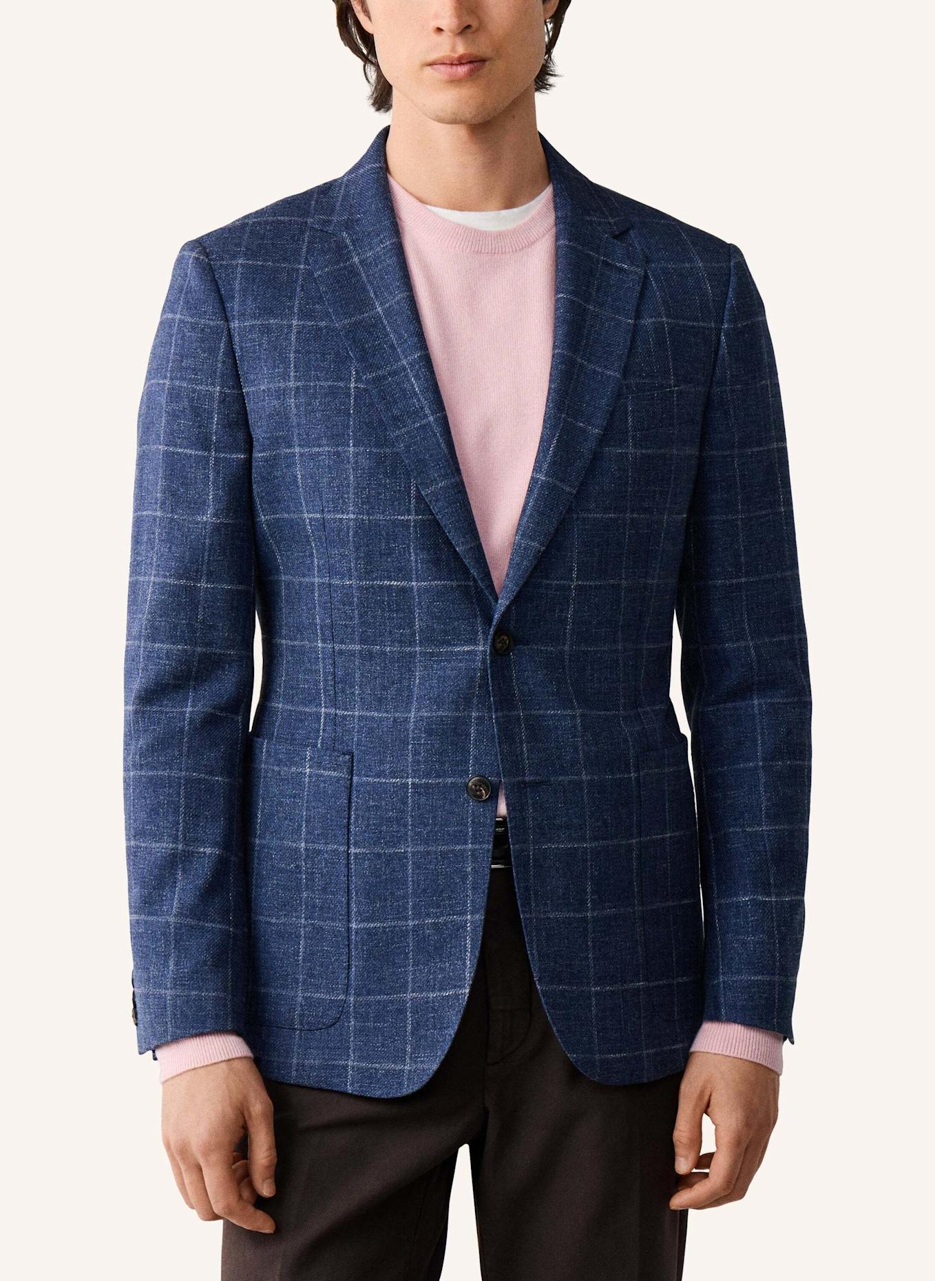 HACKETT LONDON Sakko COTT WOOL MEL WPANE: BLAU