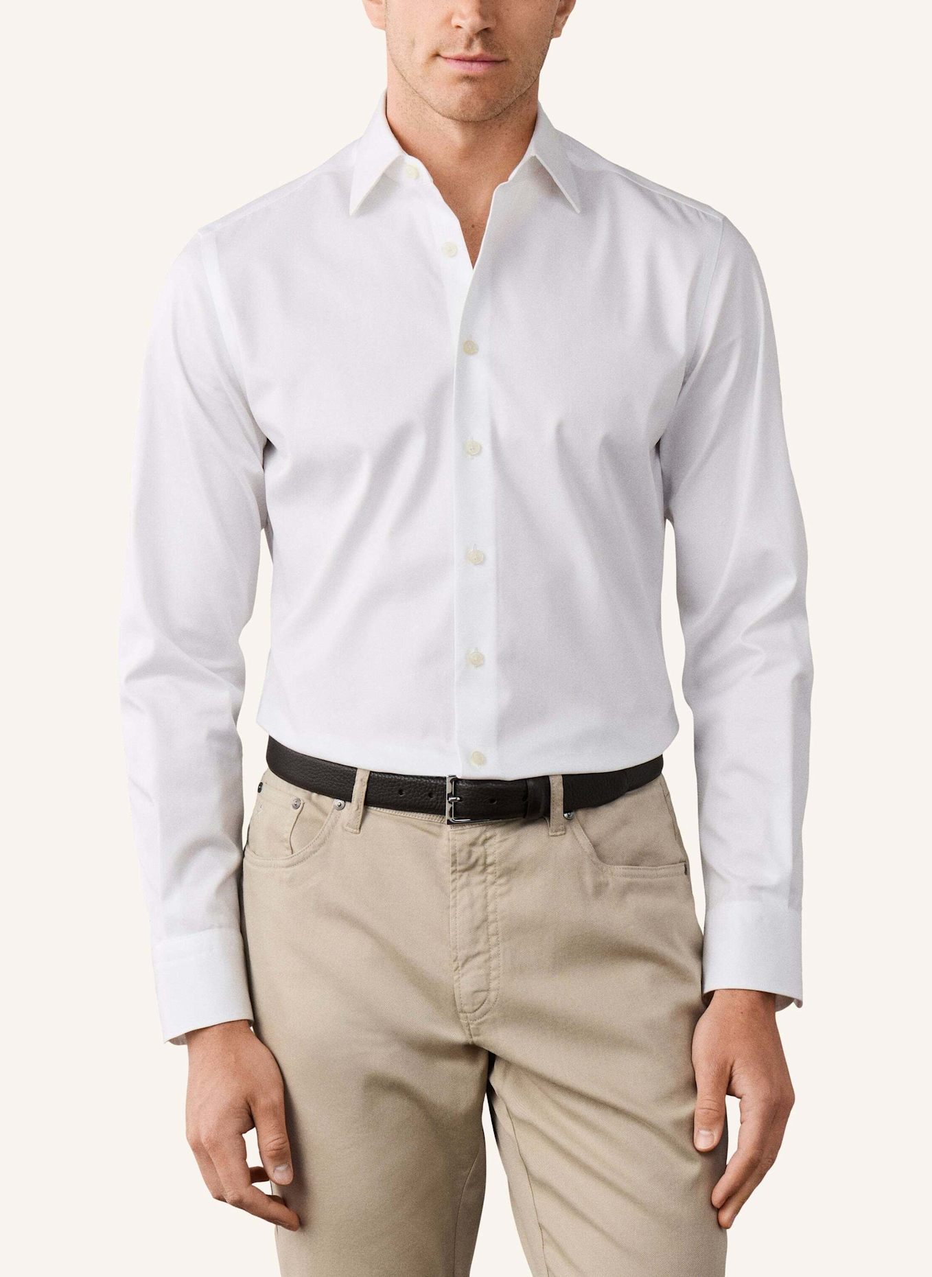 HACKETT LONDON Freizeithemd TTVL EASYCARE SOLID: WEISS