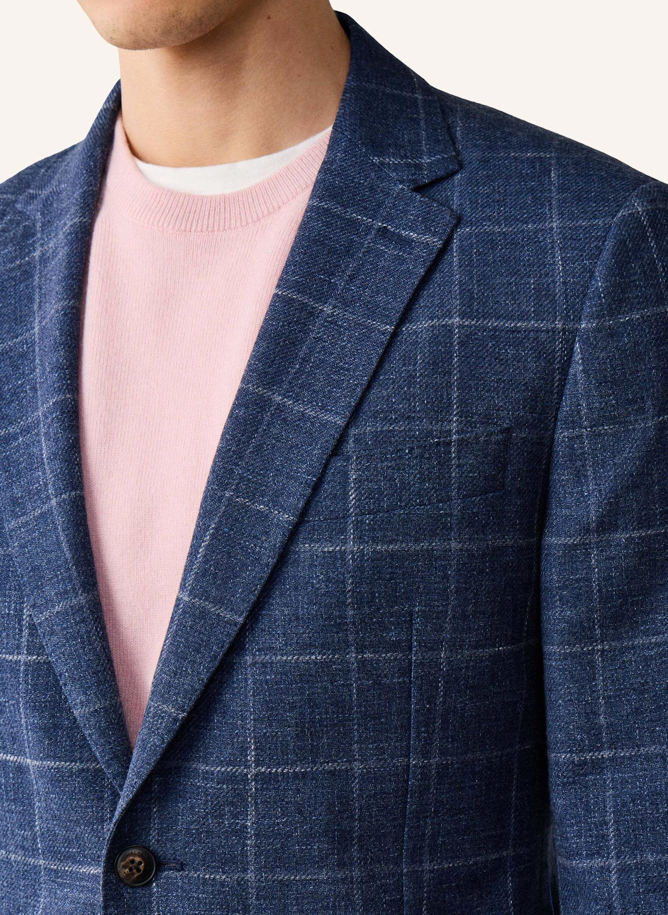 HACKETT LONDON Sakko COTT WOOL MEL WPANE: BLAU