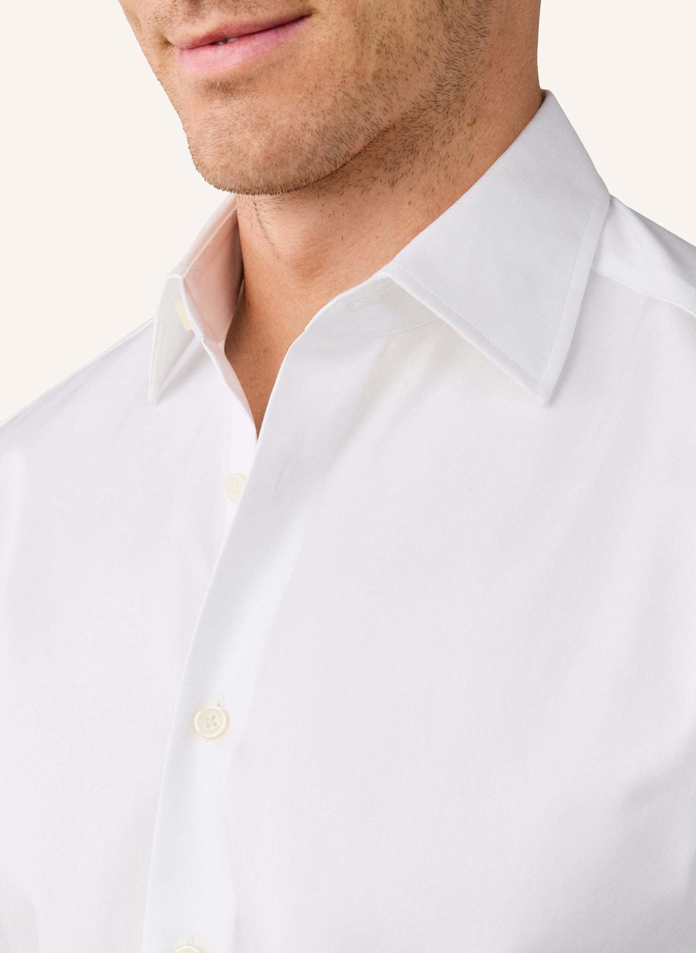 HACKETT LONDON Freizeithemd TTVL EASYCARE SOLID: WEISS