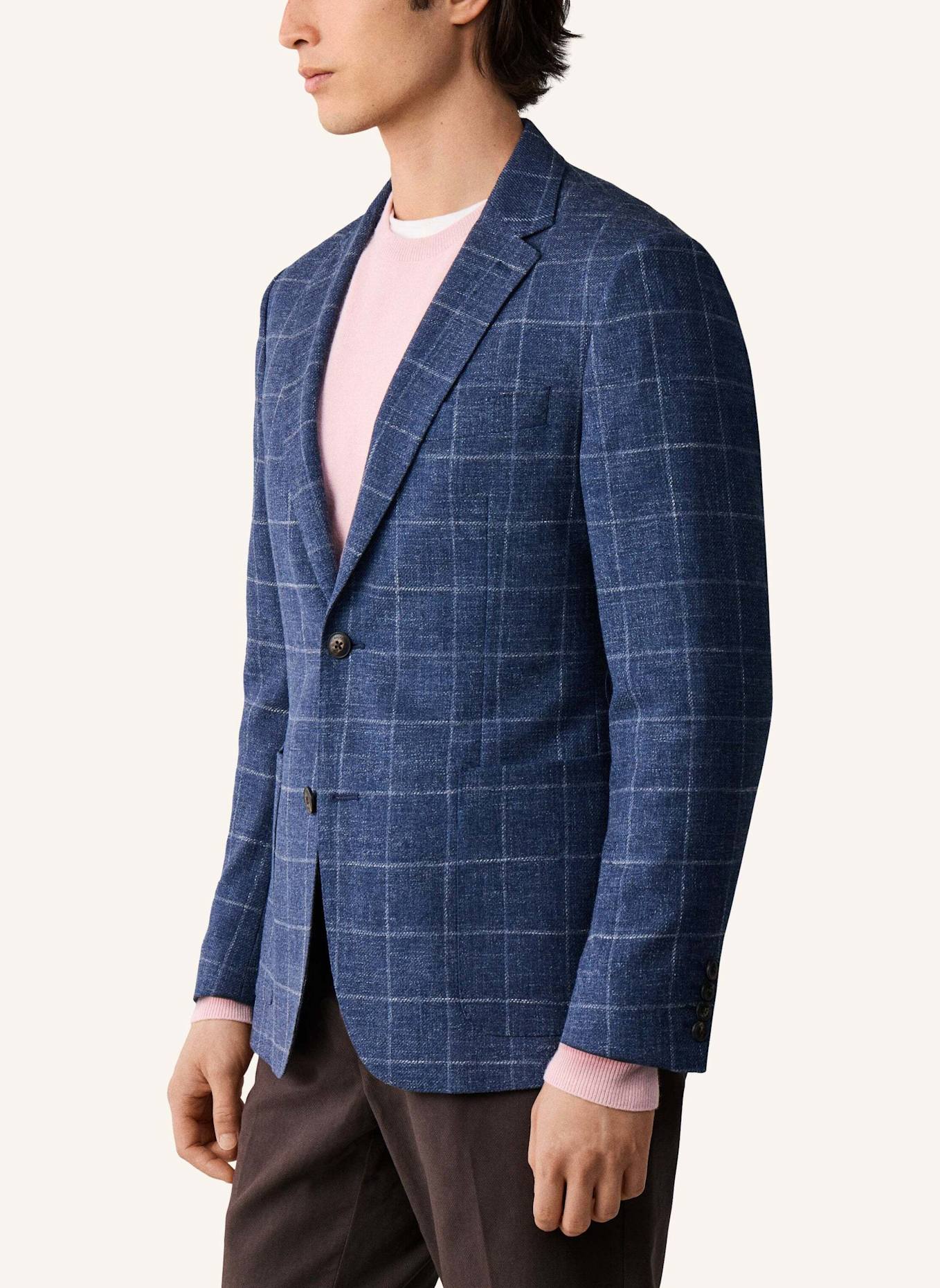 HACKETT LONDON Sakko COTT WOOL MEL WPANE: BLAU