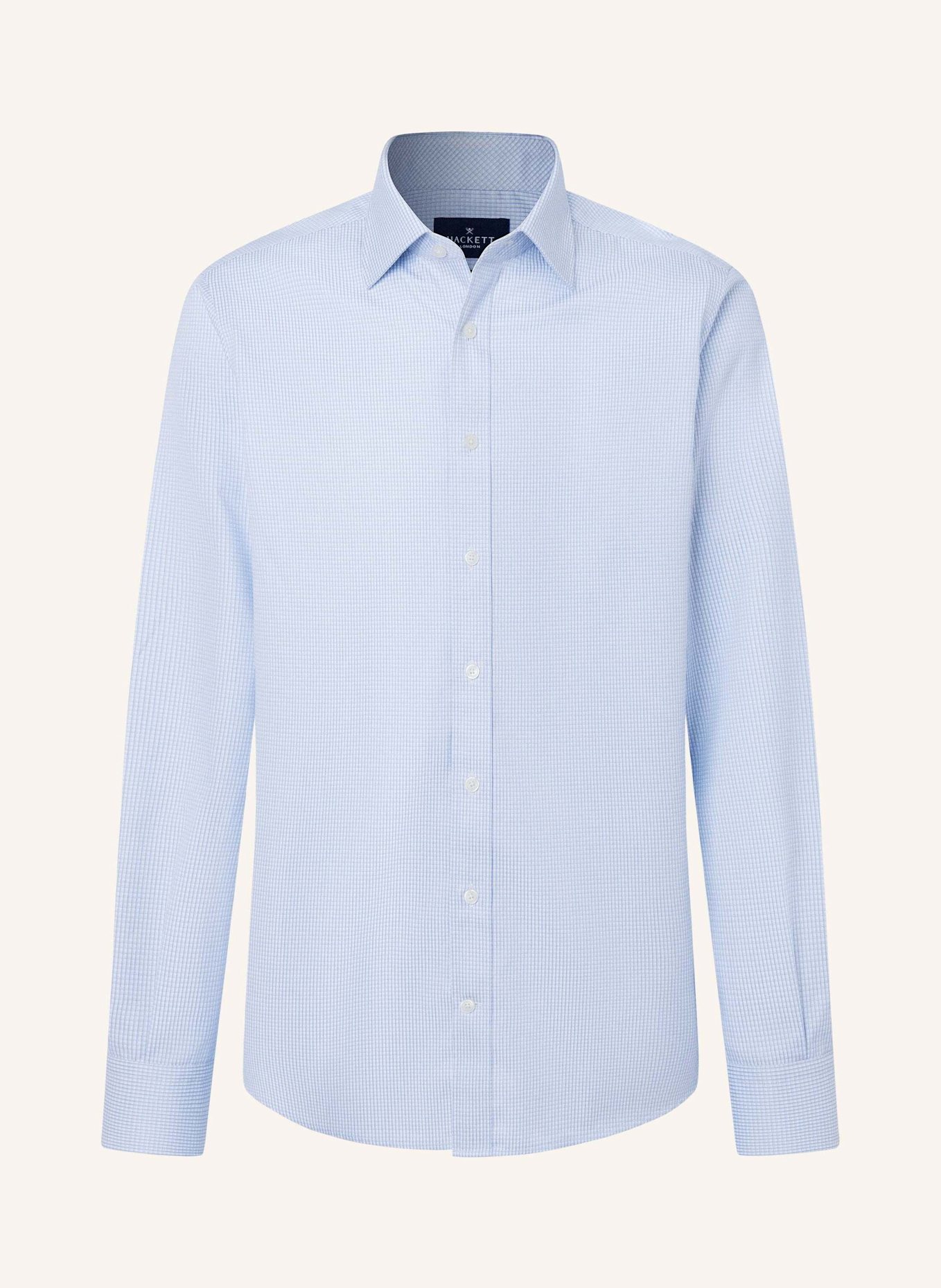 HACKETT LONDON Freizeithemd TTVL EASYCARE GRAPH: HELLBLAU