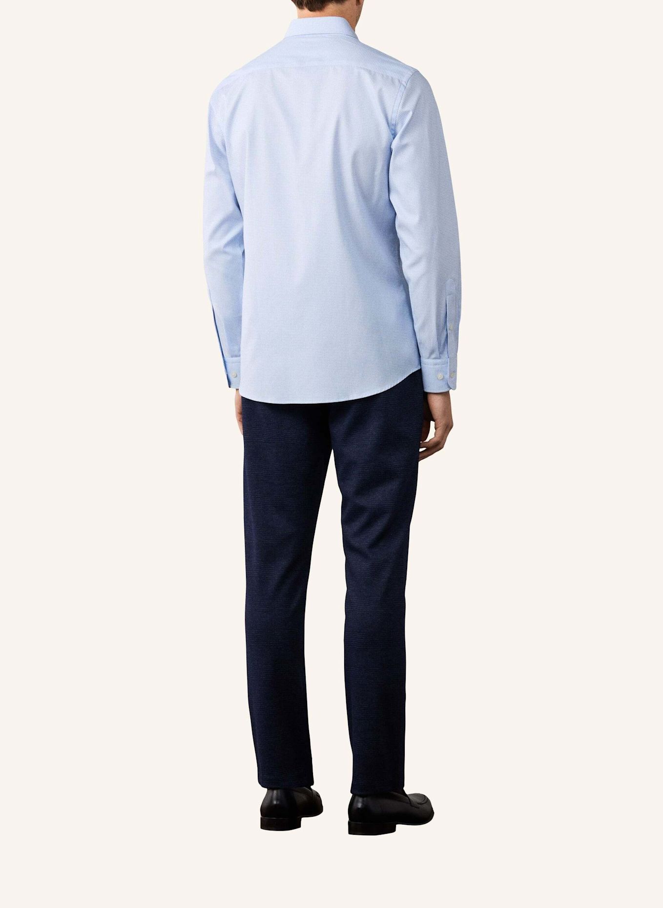 HACKETT LONDON Freizeithemd TTVL EASYCARE GRAPH: HELLBLAU