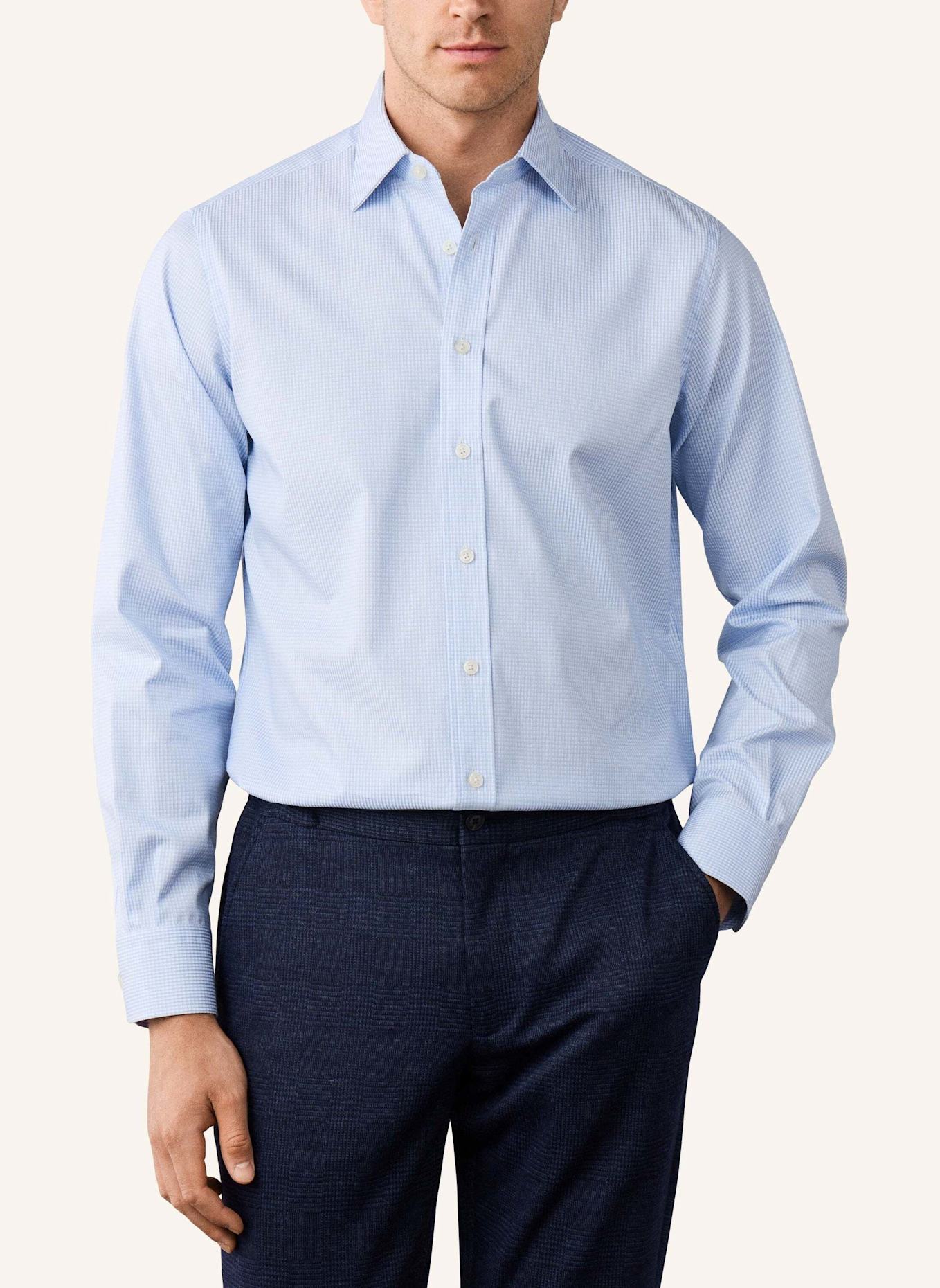 HACKETT LONDON Freizeithemd TTVL EASYCARE GRAPH: HELLBLAU
