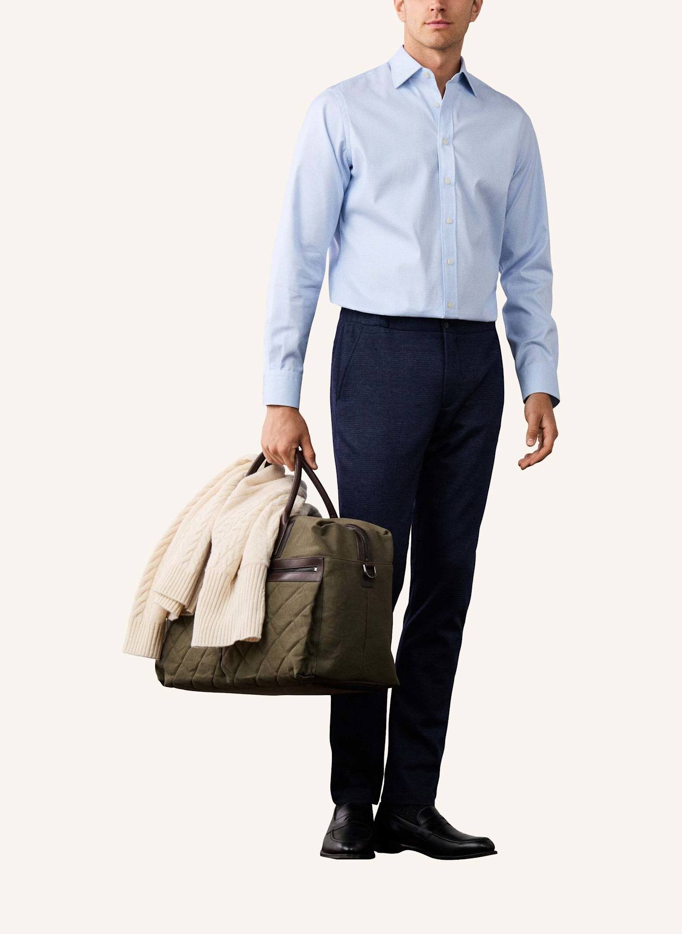 HACKETT LONDON Freizeithemd TTVL EASYCARE GRAPH: HELLBLAU