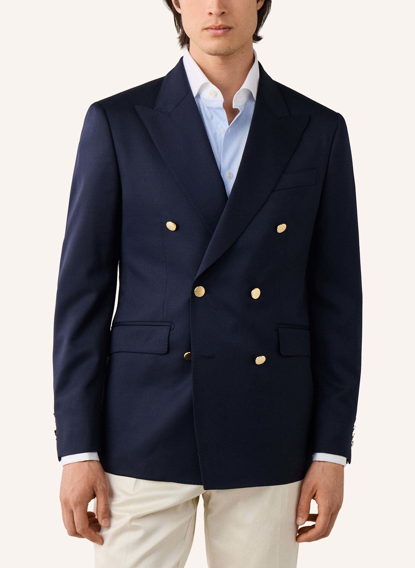 HACKETT LONDON Sakko NAVY GB BLAZER DB: DUNKELBLAU