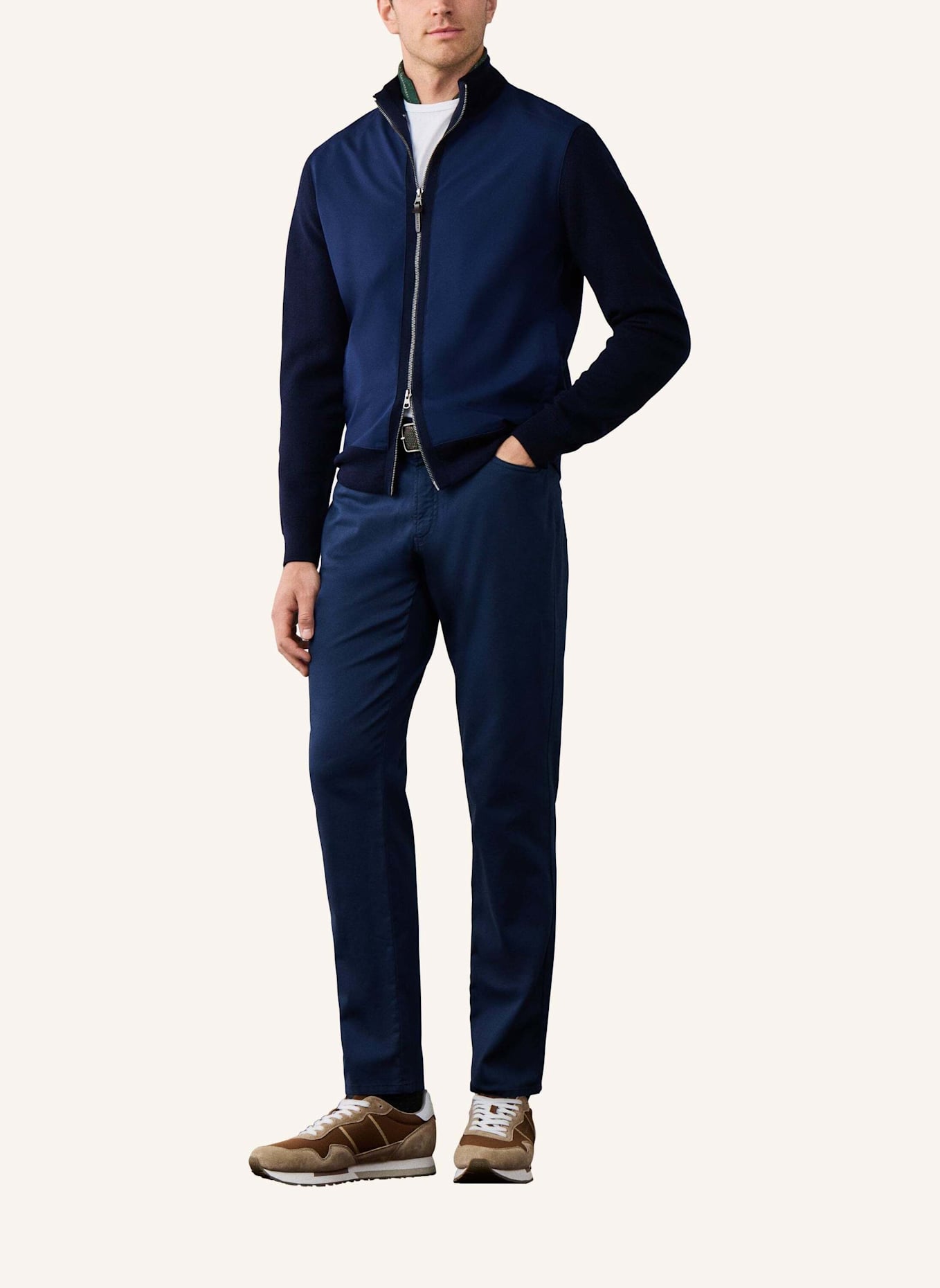 HACKETT LONDON Jogginghose TTVL SATEEN 5PKT: BLAU