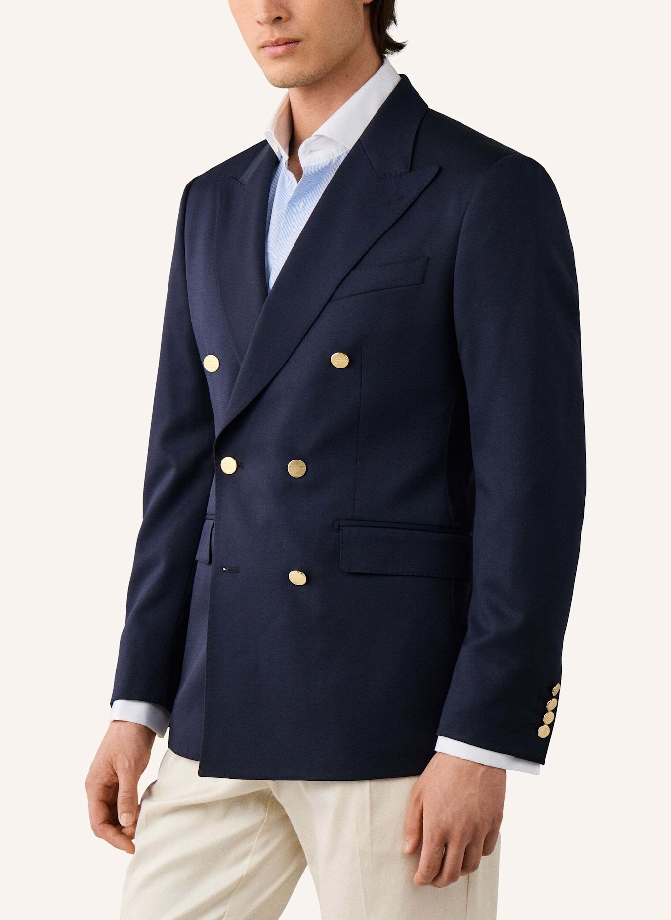 HACKETT LONDON Sakko NAVY GB BLAZER DB: DUNKELBLAU