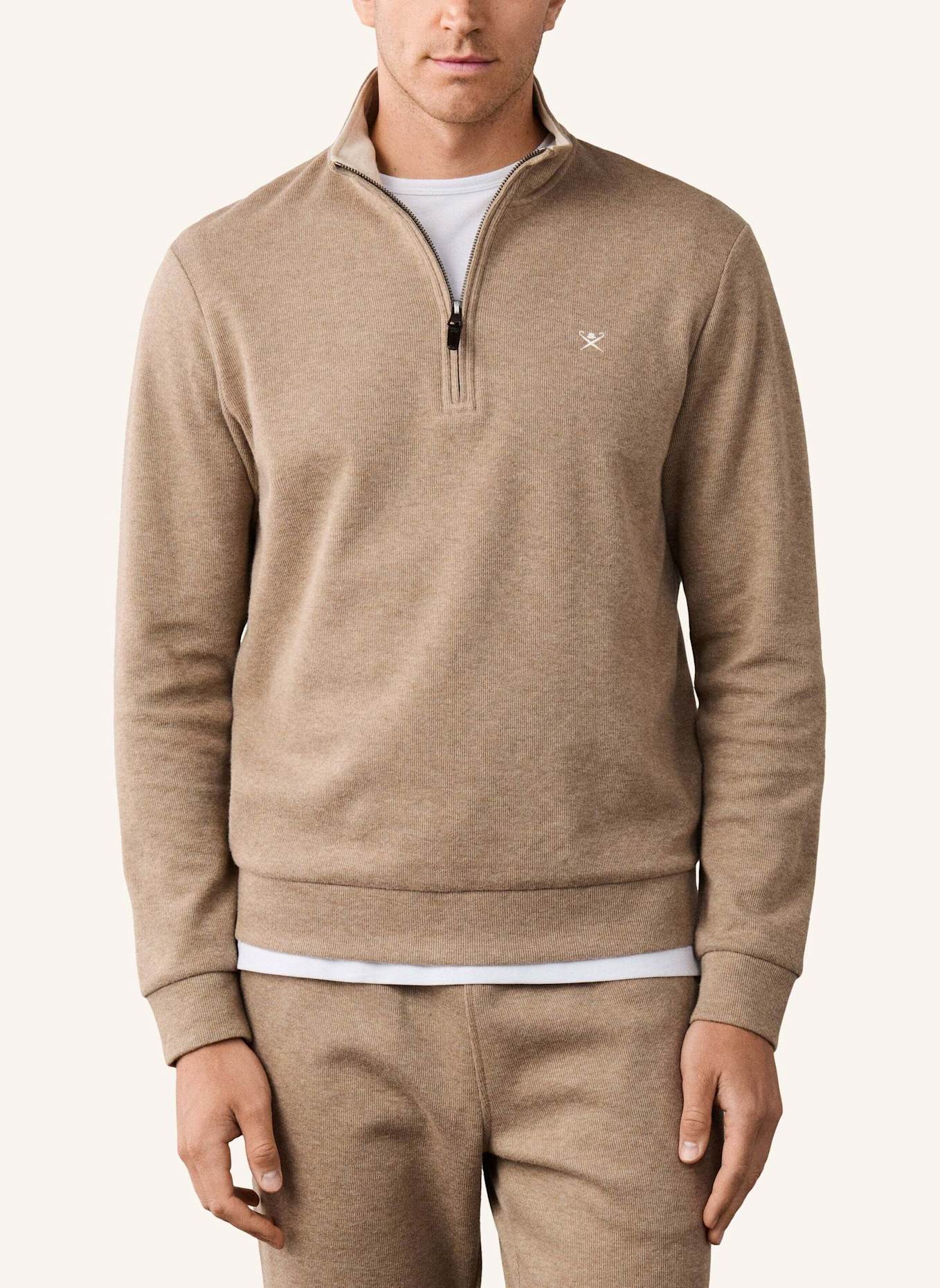 HACKETT LONDON Sweatshirt TTVL HZ SWEAT: BEIGE