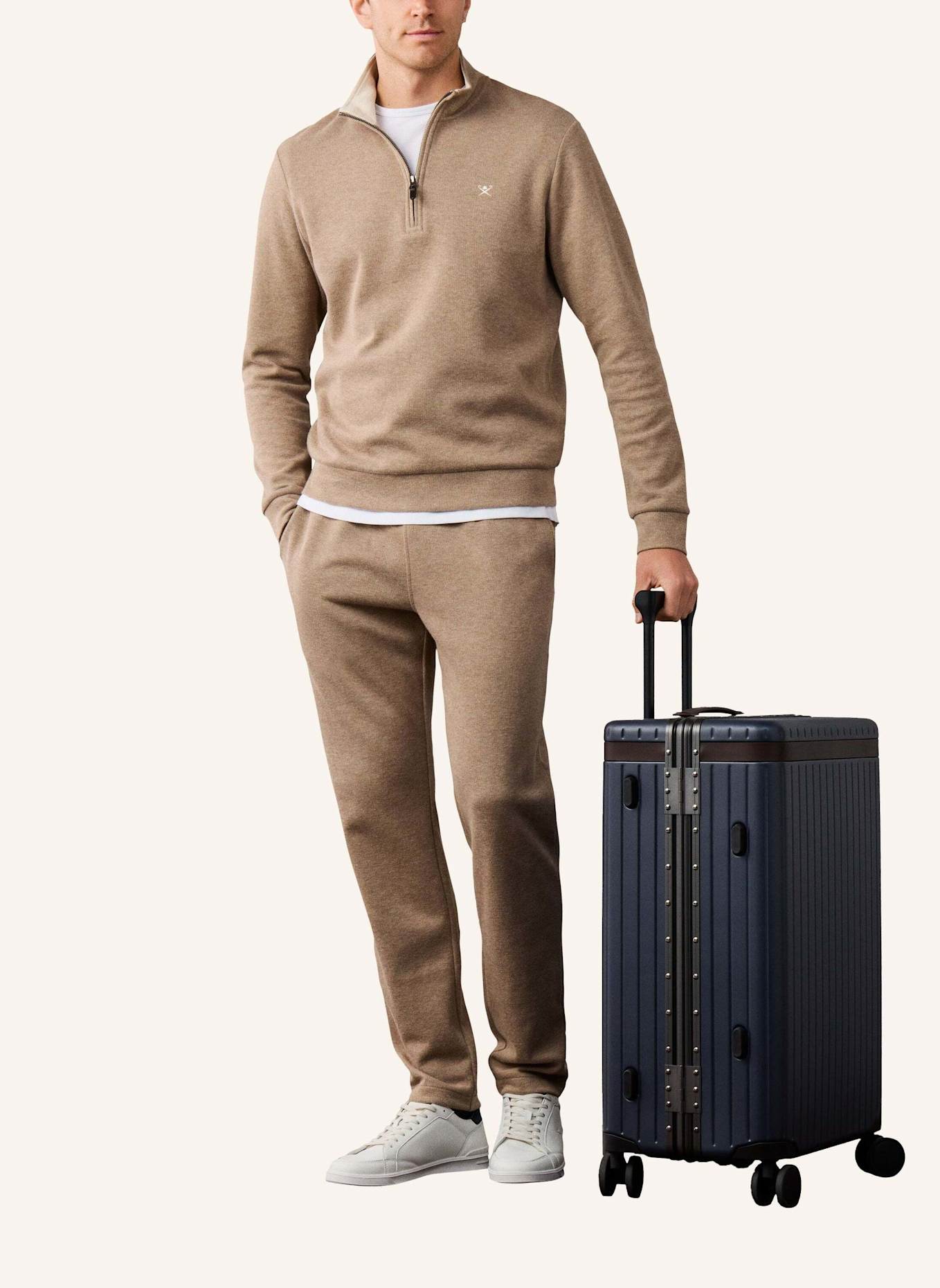 HACKETT LONDON Sweatshirt TTVL HZ SWEAT: BEIGE