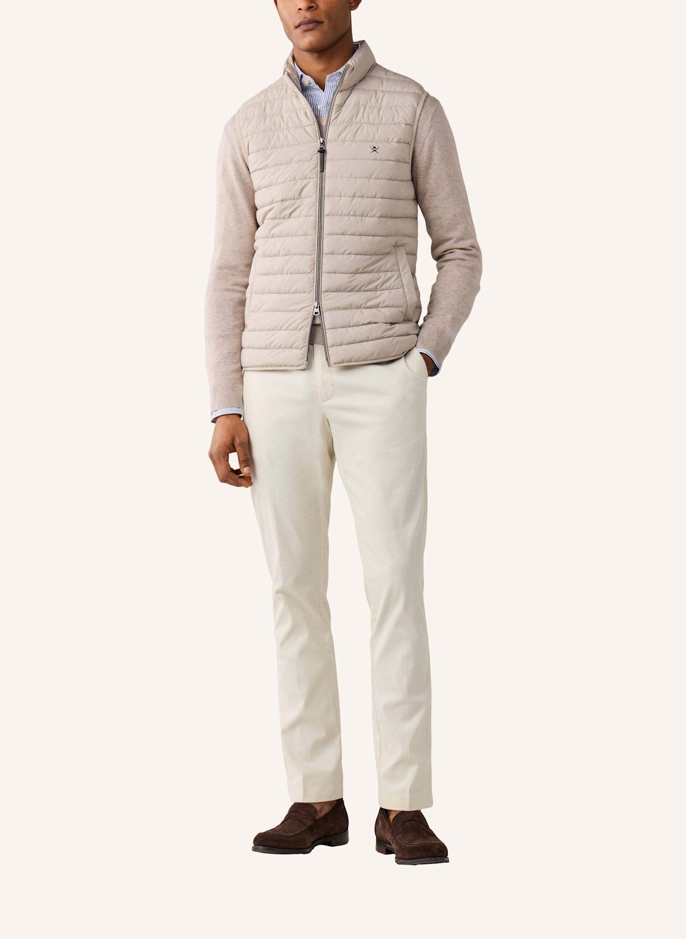 HACKETT LONDON Gilet ULTRA LW GILET: BEIGE