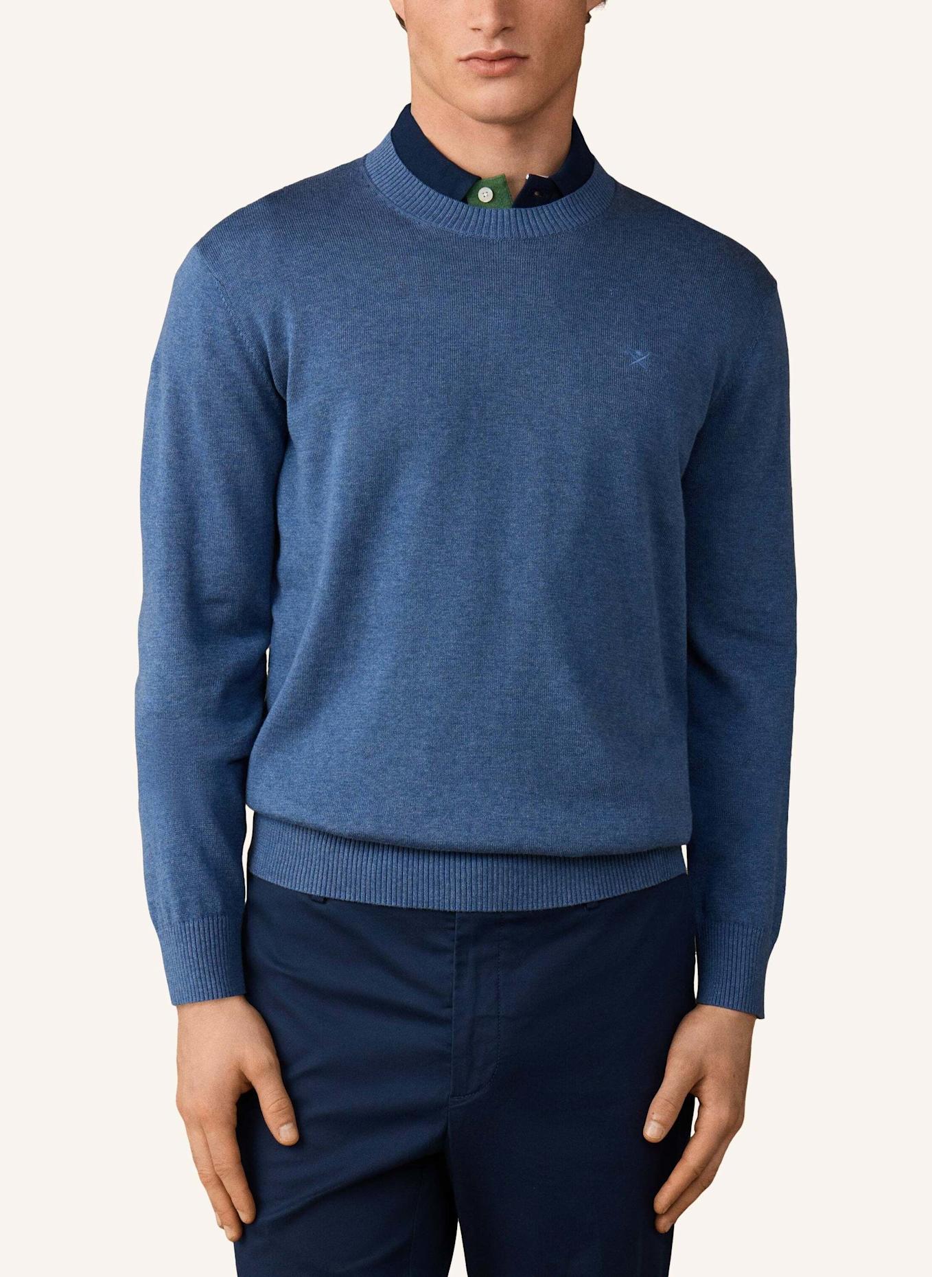 HACKETT LONDON Pullover ESS COTTON CREW: BLAU