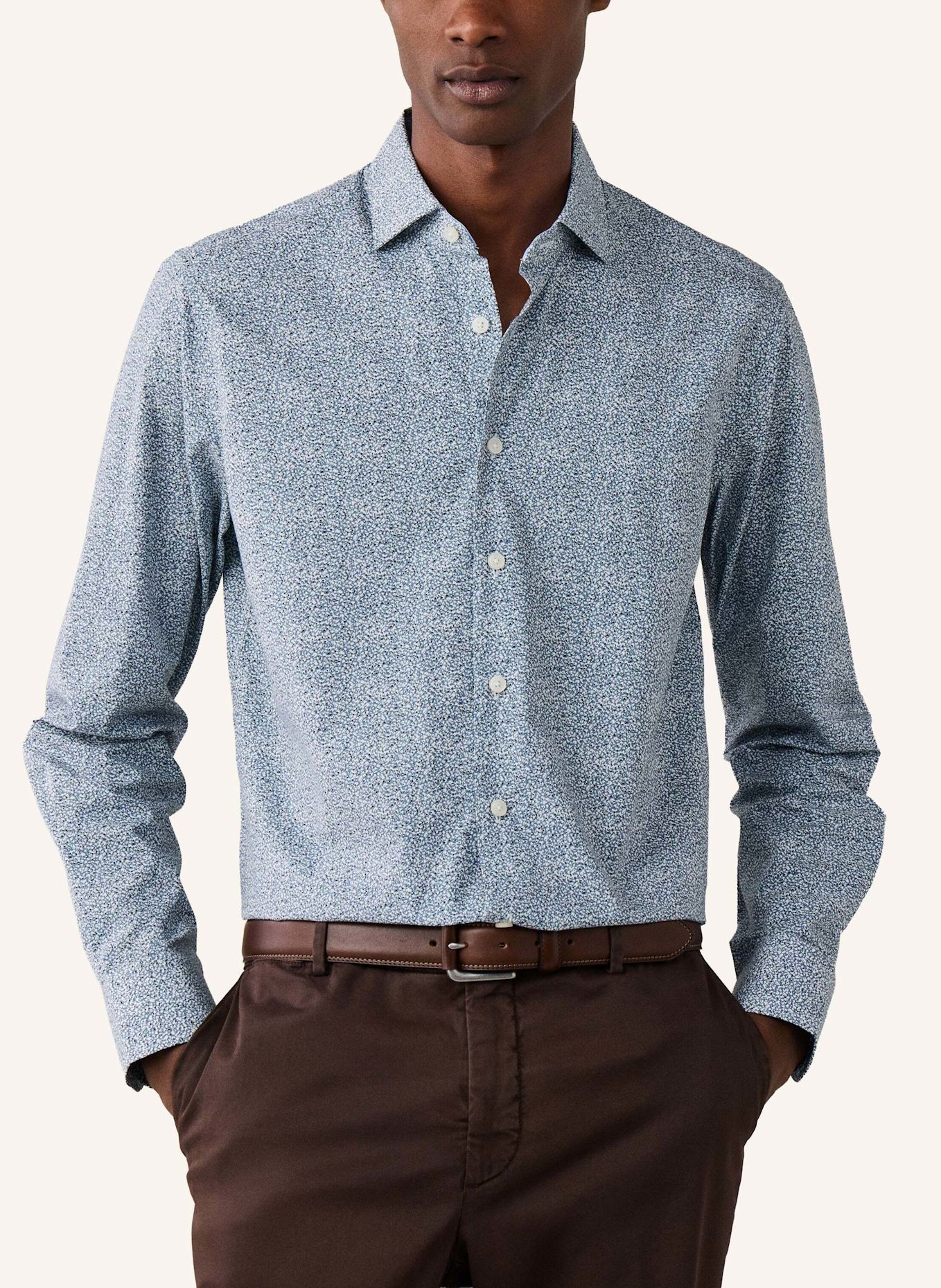 HACKETT LONDON Freizeithemd FLORAL DITSY PRINT: BLAU