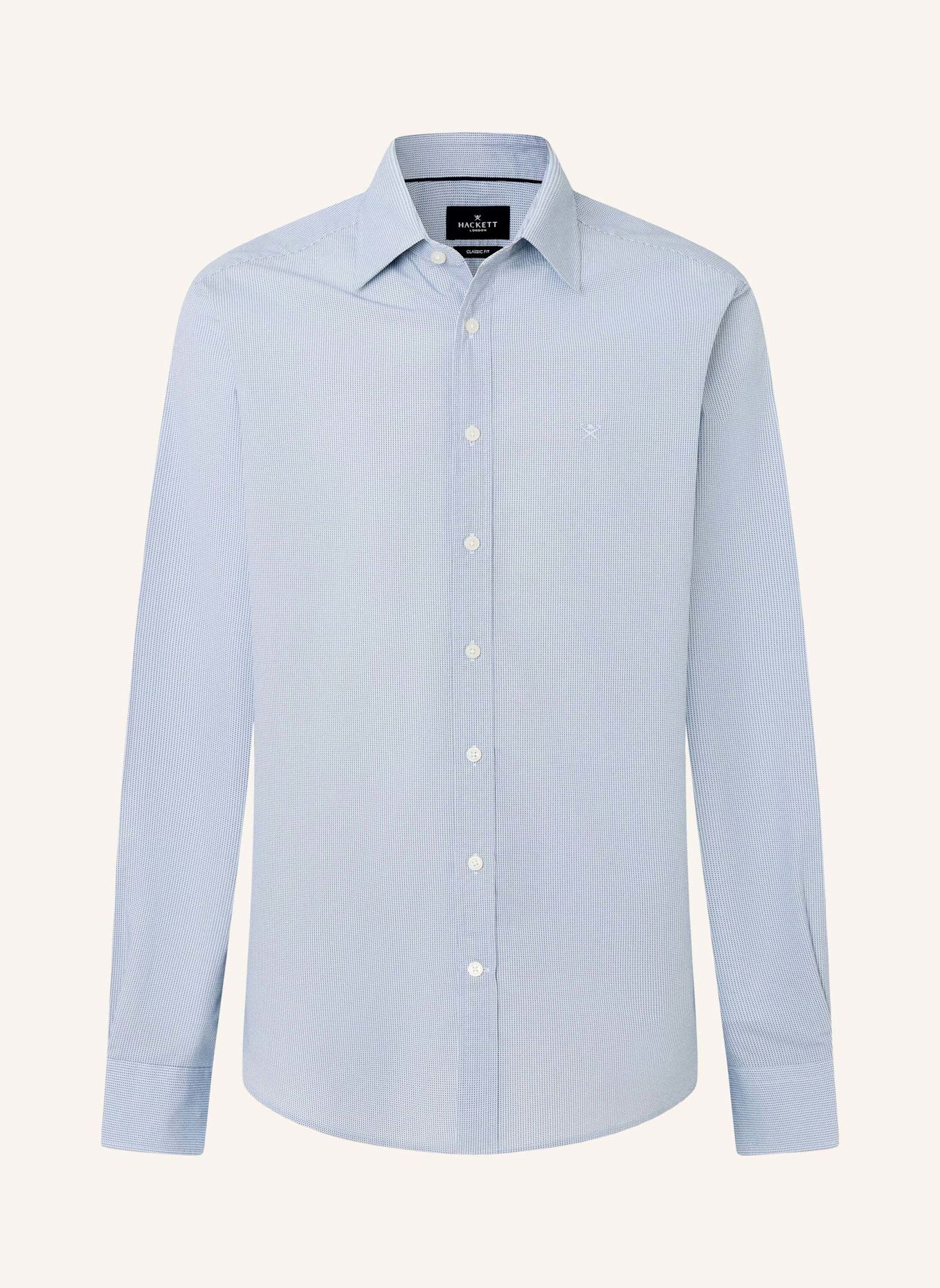 HACKETT LONDON Freizeithemd MINI GEO PRINT: BLAU