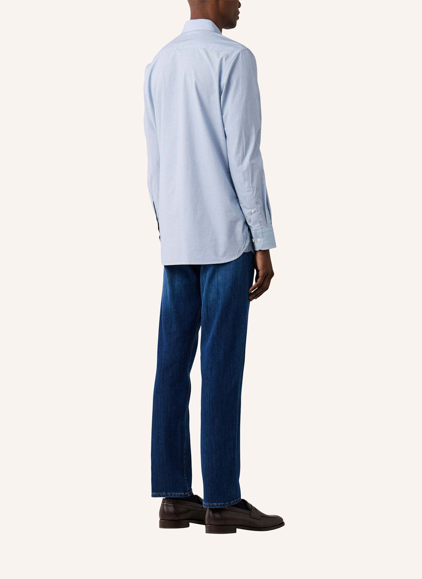 HACKETT LONDON Freizeithemd MINI GEO PRINT: BLAU