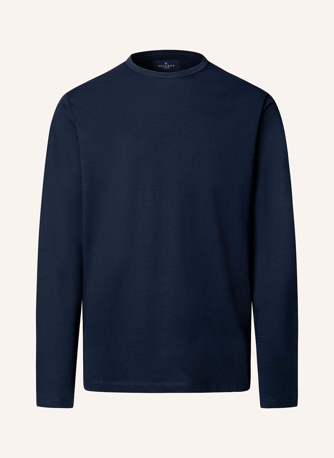 HACKETT LONDON T-Shirt PIMA COTTON TEE LS: BLAU