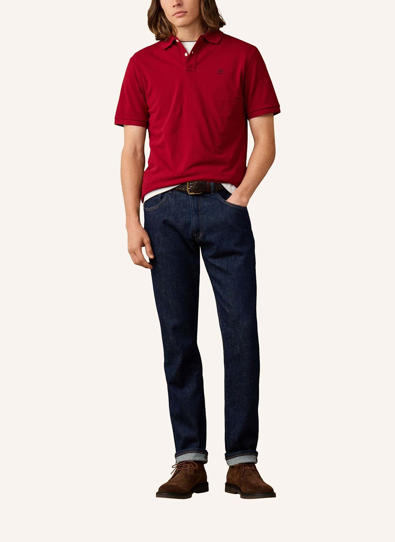 HACKETT LONDON Jeans Overall HRTG RINSE DENIM CL: BLAU