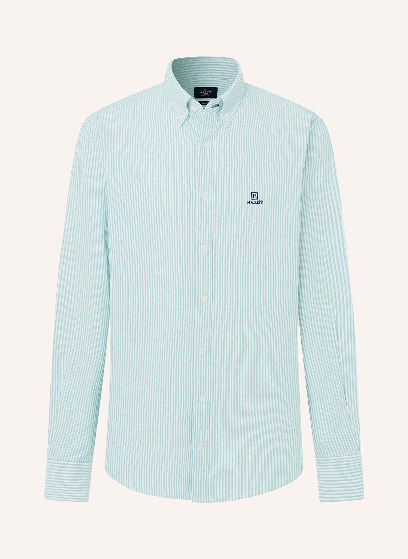 HACKETT LONDON Freizeithemd HERITAGE ESS STR OX: GRÜN