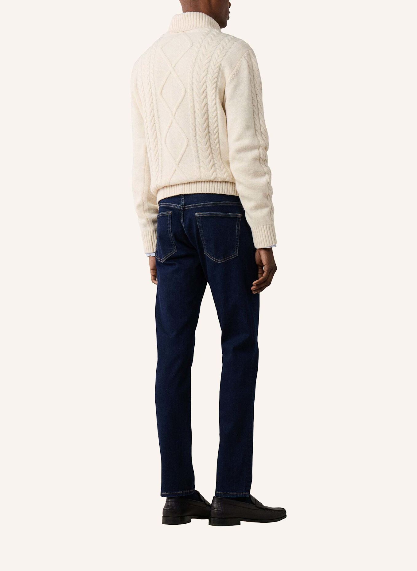 HACKETT LONDON Jeans Overall POWERFLEX RINSE WSH: BLAU
