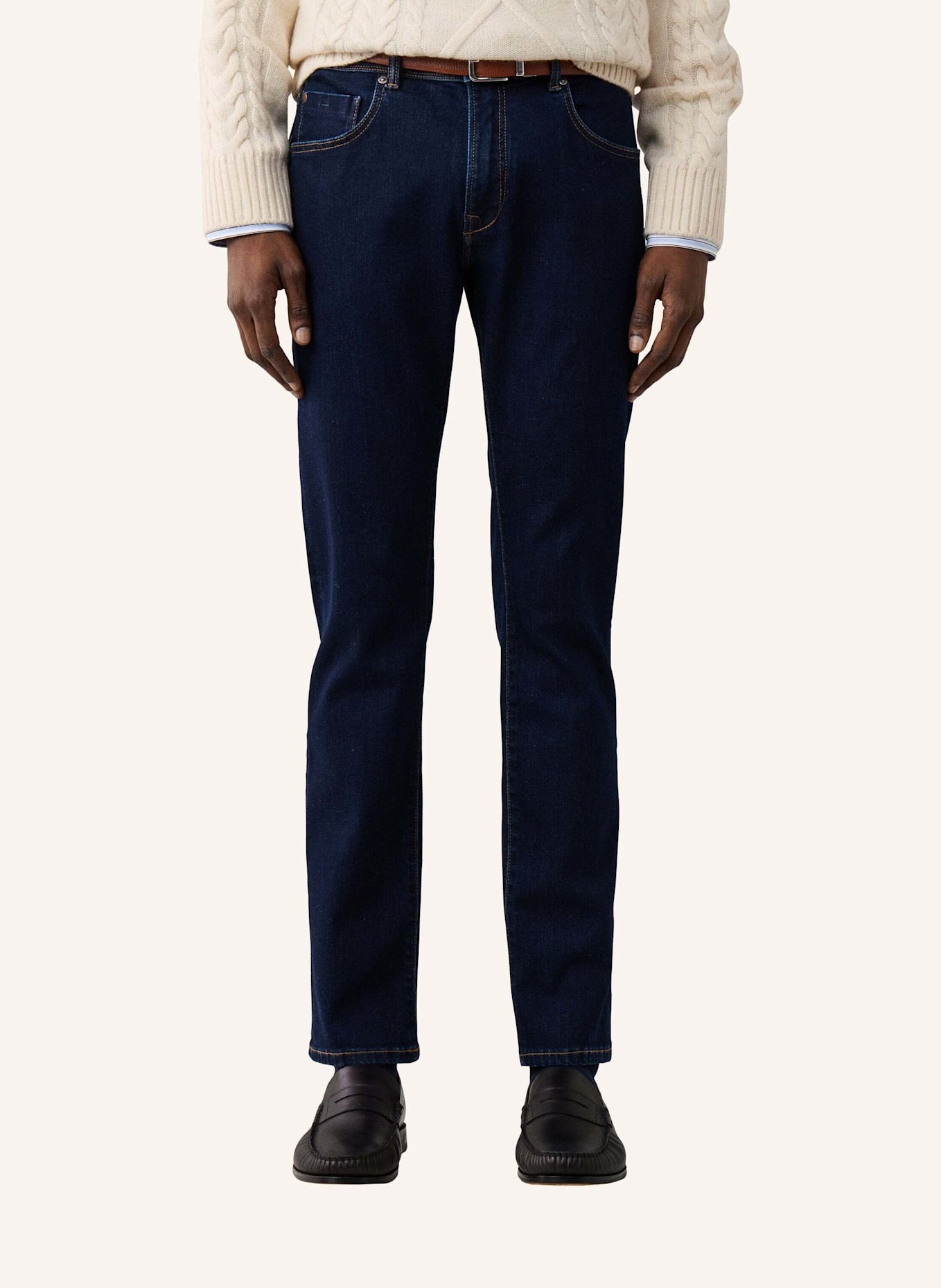 HACKETT LONDON Jeans Overall POWERFLEX RINSE WSH: BLAU
