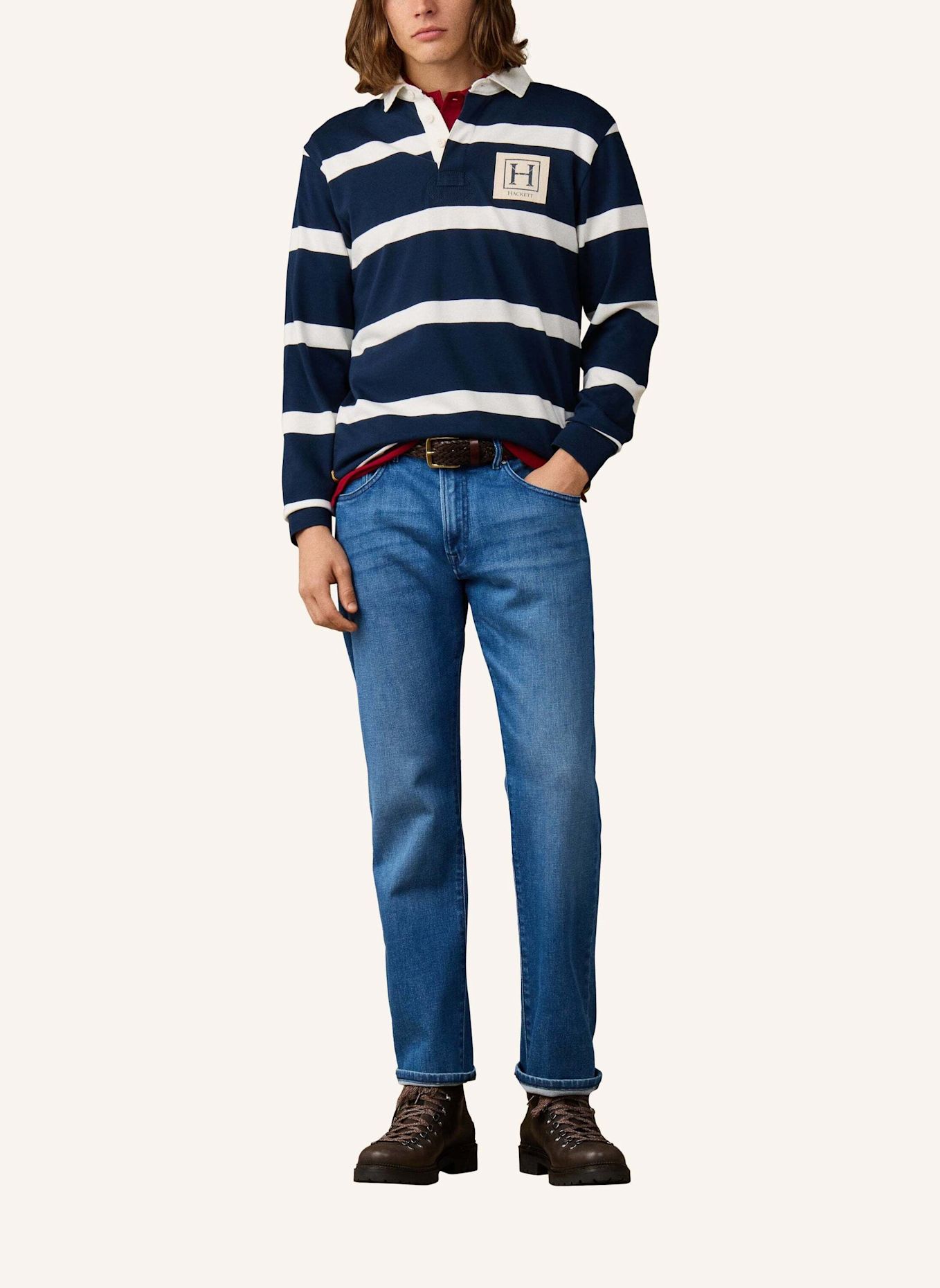 HACKETT LONDON Jeans Overall HRTG VINTG DENIM CL: BLAU