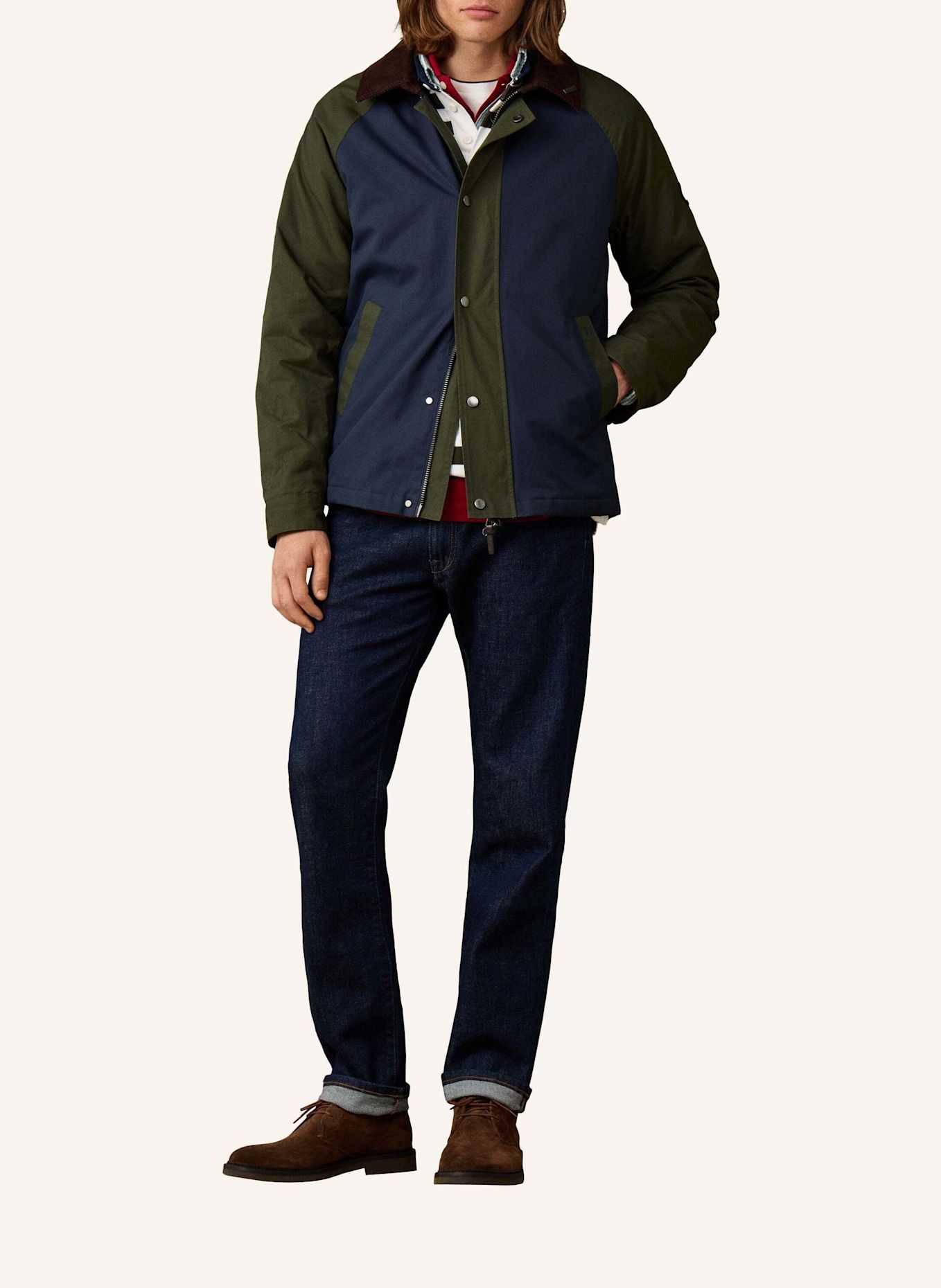 HACKETT LONDON Regenjacke HERITAGE WEEKEND JKT: BLAU