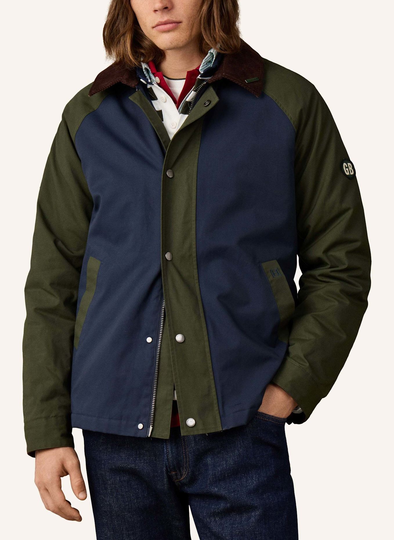 HACKETT LONDON Regenjacke HERITAGE WEEKEND JKT: BLAU