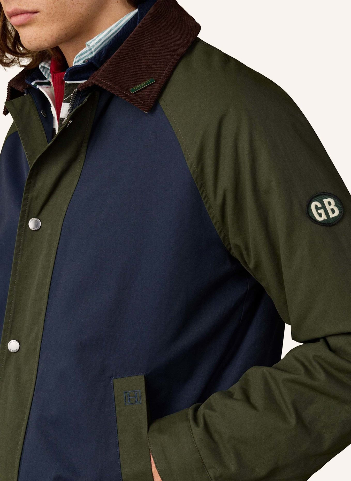 HACKETT LONDON Regenjacke HERITAGE WEEKEND JKT: BLAU