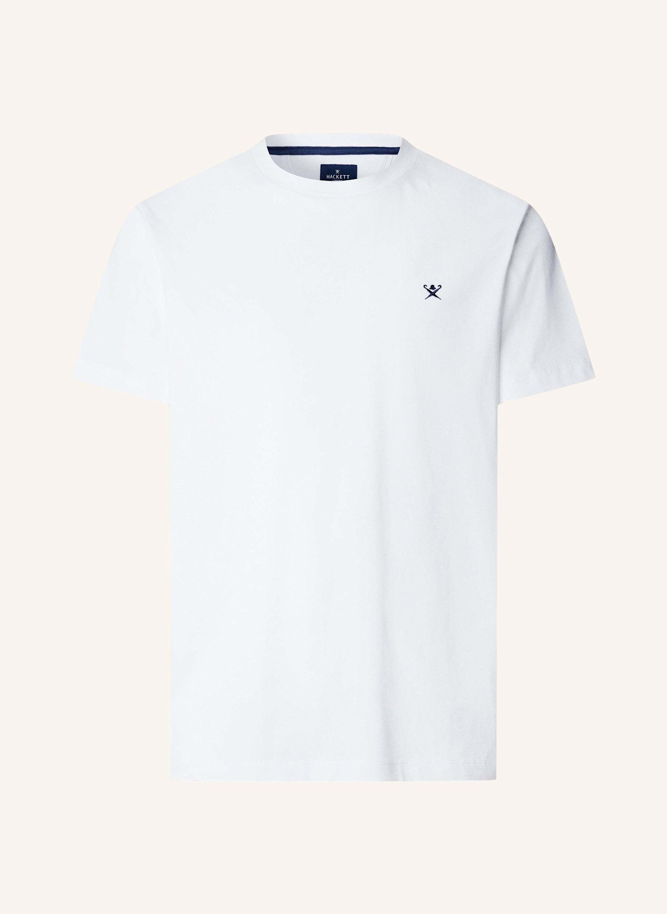 HACKETT LONDON T-Shirt SS LOGO TEE: WEISS