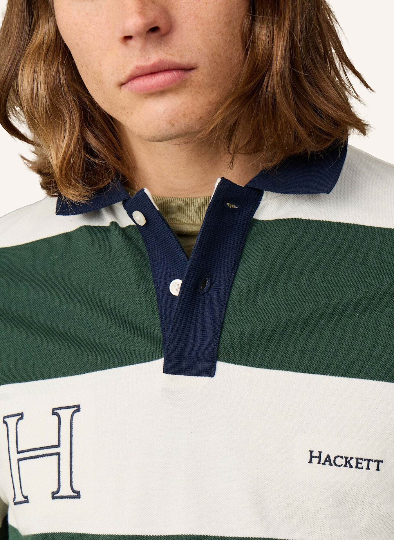HACKETT LONDON Poloshirt HERITAGE H STR POLO: GRÜN