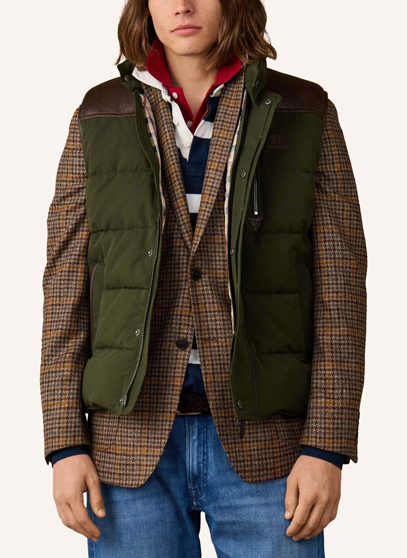 HACKETT LONDON Gilet H COUNTRY GILET: GRÜN