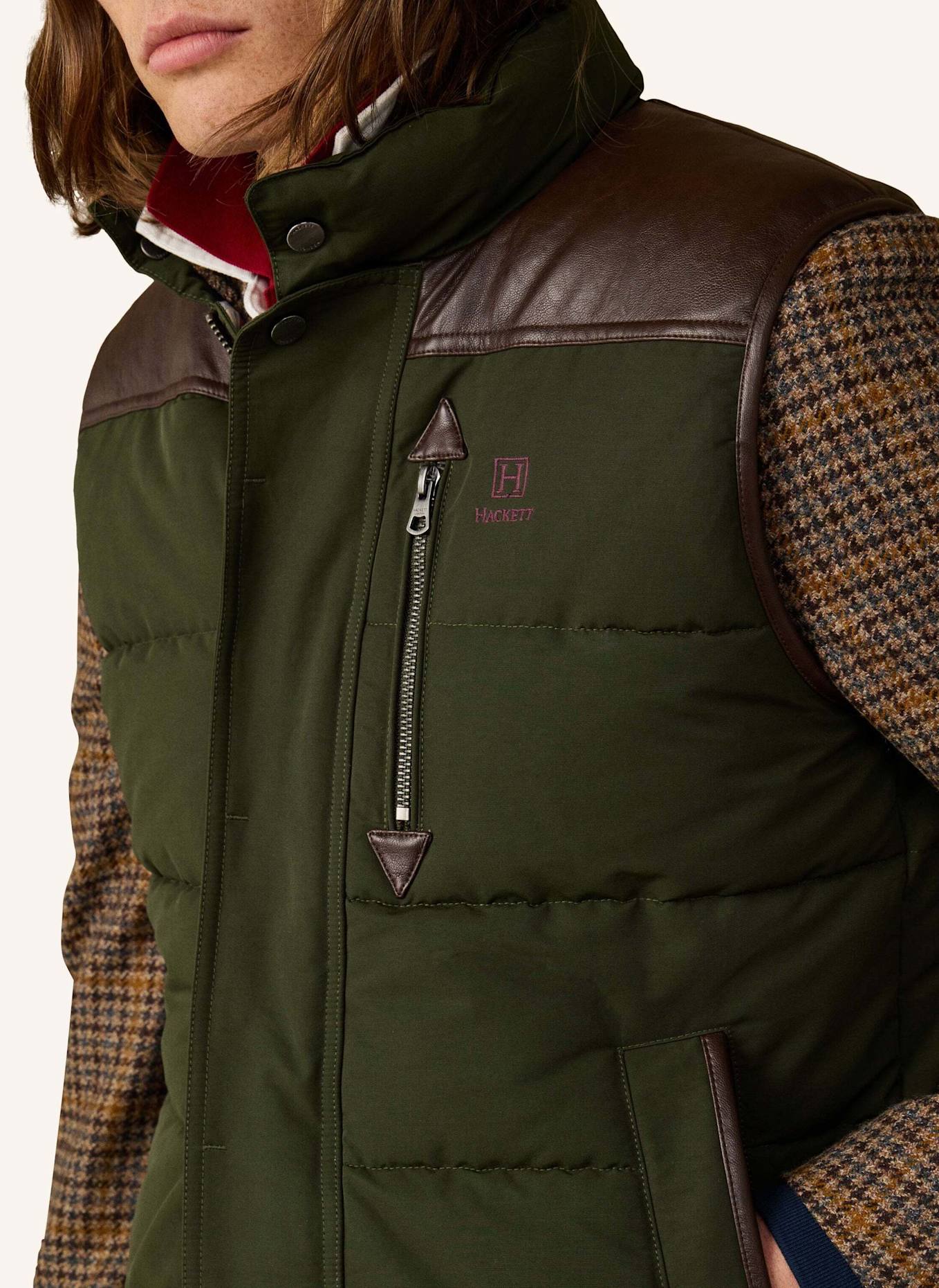 HACKETT LONDON Gilet H COUNTRY GILET: GRÜN