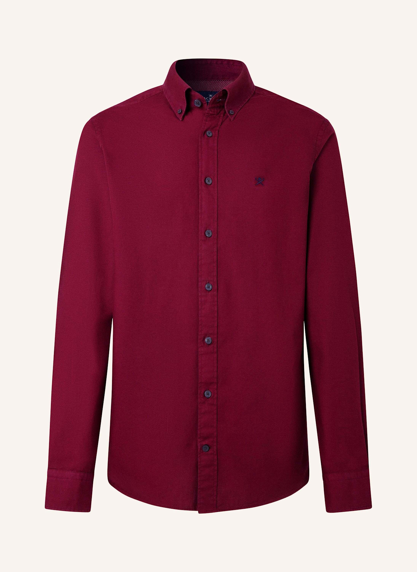 HACKETT LONDON Freizeithemd ESS GMT DYED OXFORD: ROT