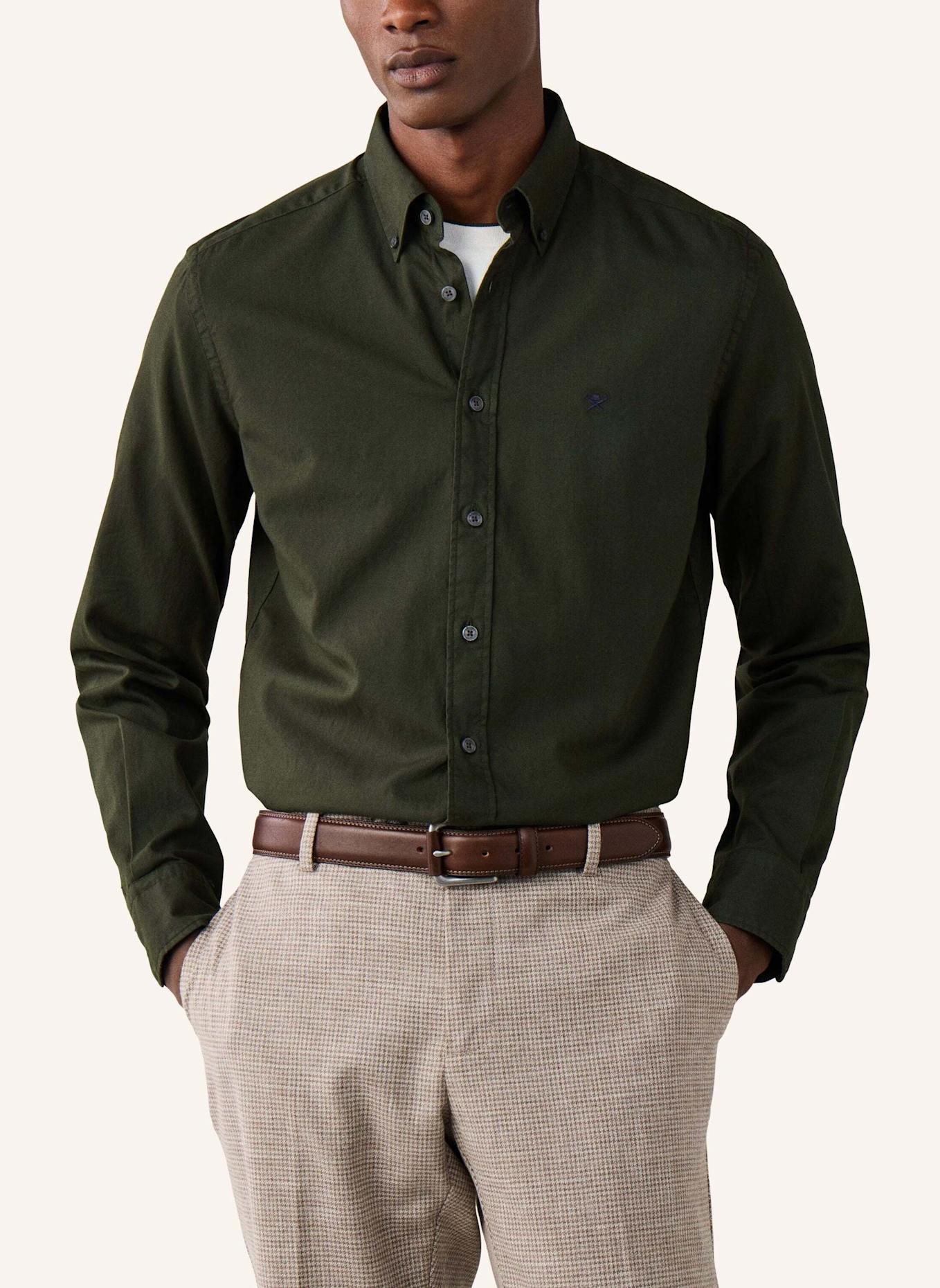 HACKETT LONDON Freizeithemd ESS GMT DYED OXFORD: GRÜN