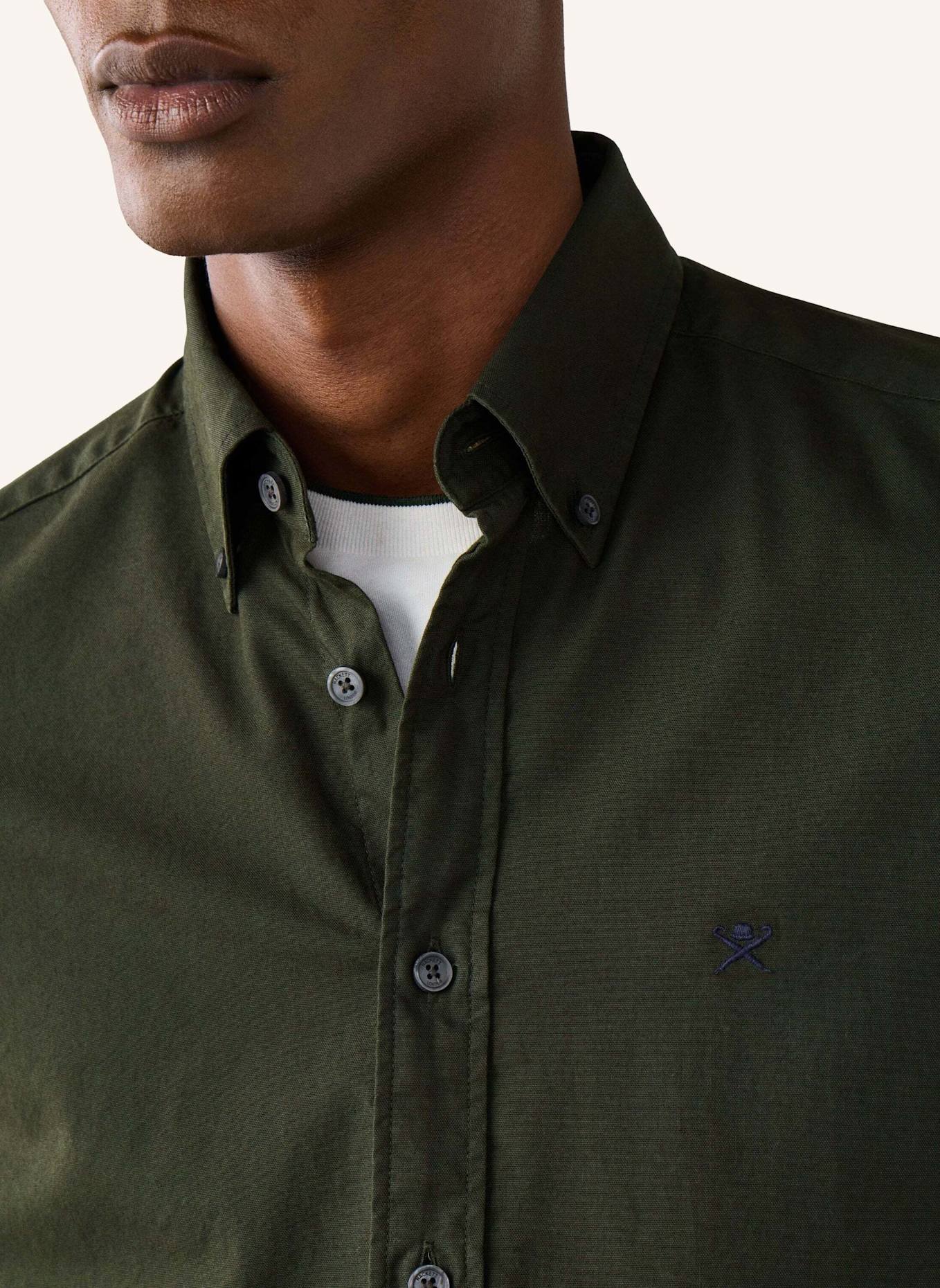 HACKETT LONDON Freizeithemd ESS GMT DYED OXFORD: GRÜN