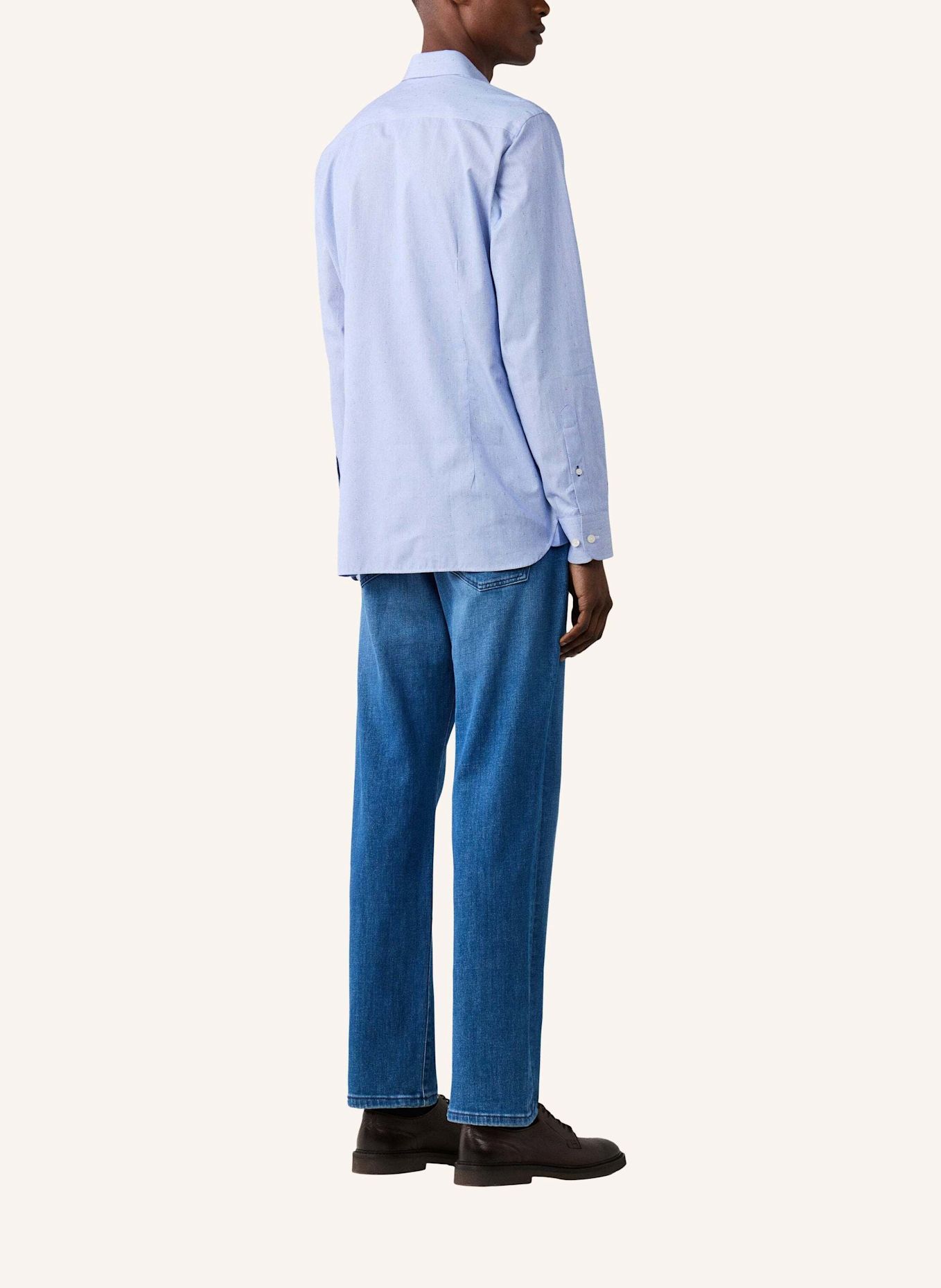 HACKETT LONDON Freizeithemd FIL COUPE BENGAL STR: BLAU