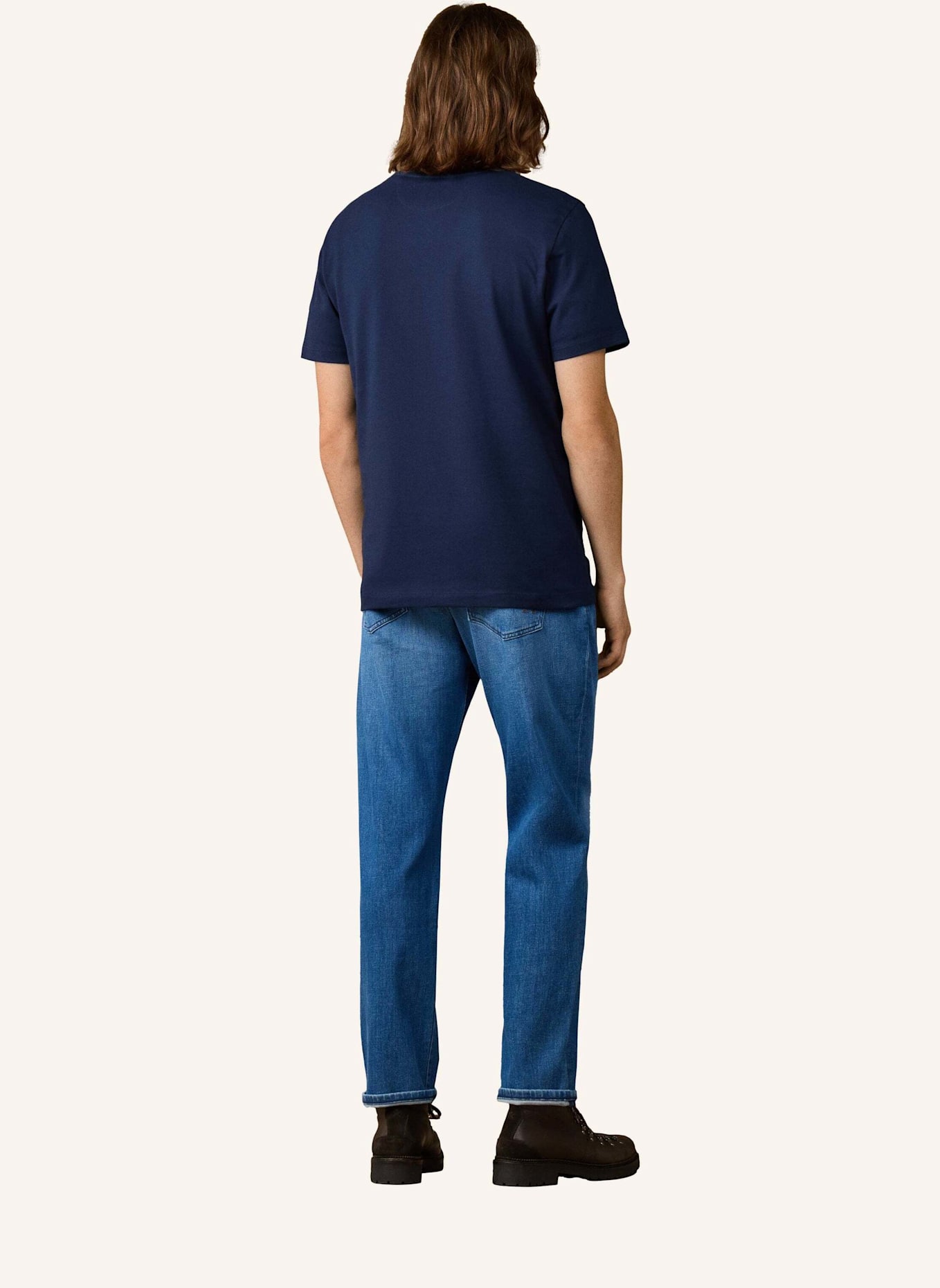 HACKETT LONDON T-Shirt HERITAGE H LOGO TEE: BLAU