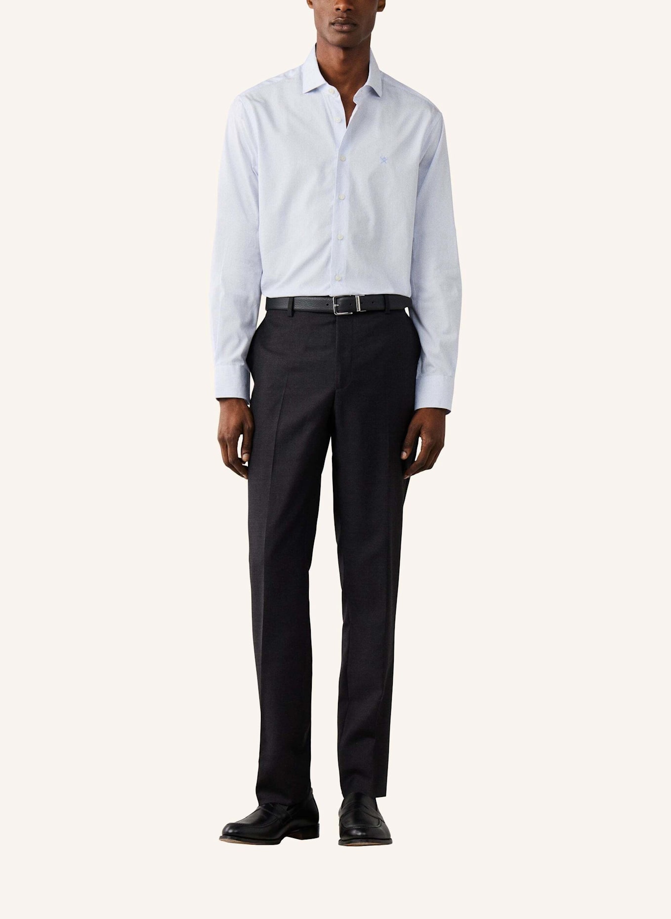 HACKETT LONDON Freizeithemd CITY FINE STRIPE: HELLBLAU