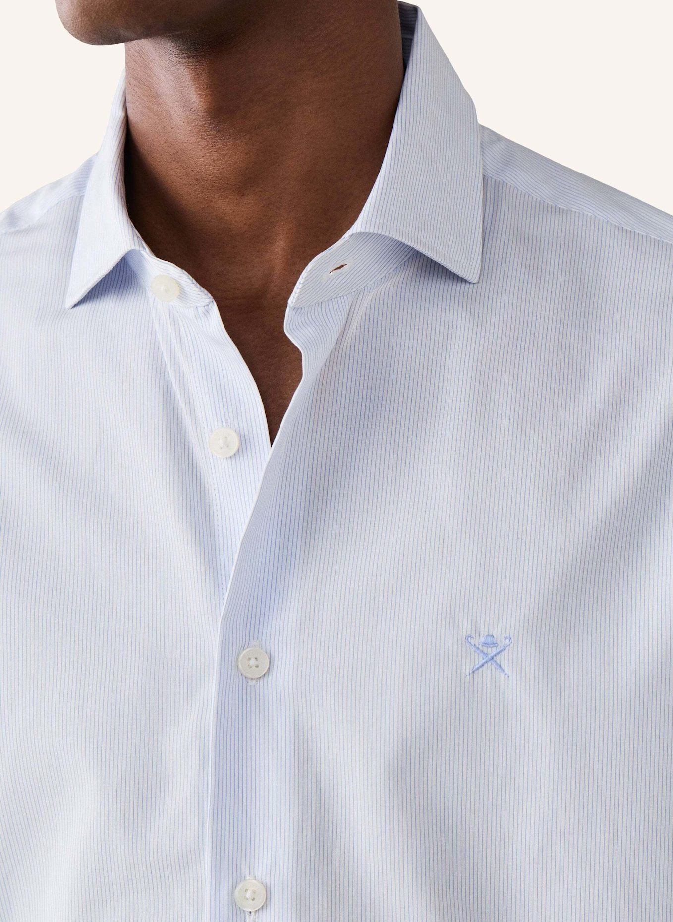 HACKETT LONDON Freizeithemd CITY FINE STRIPE: HELLBLAU