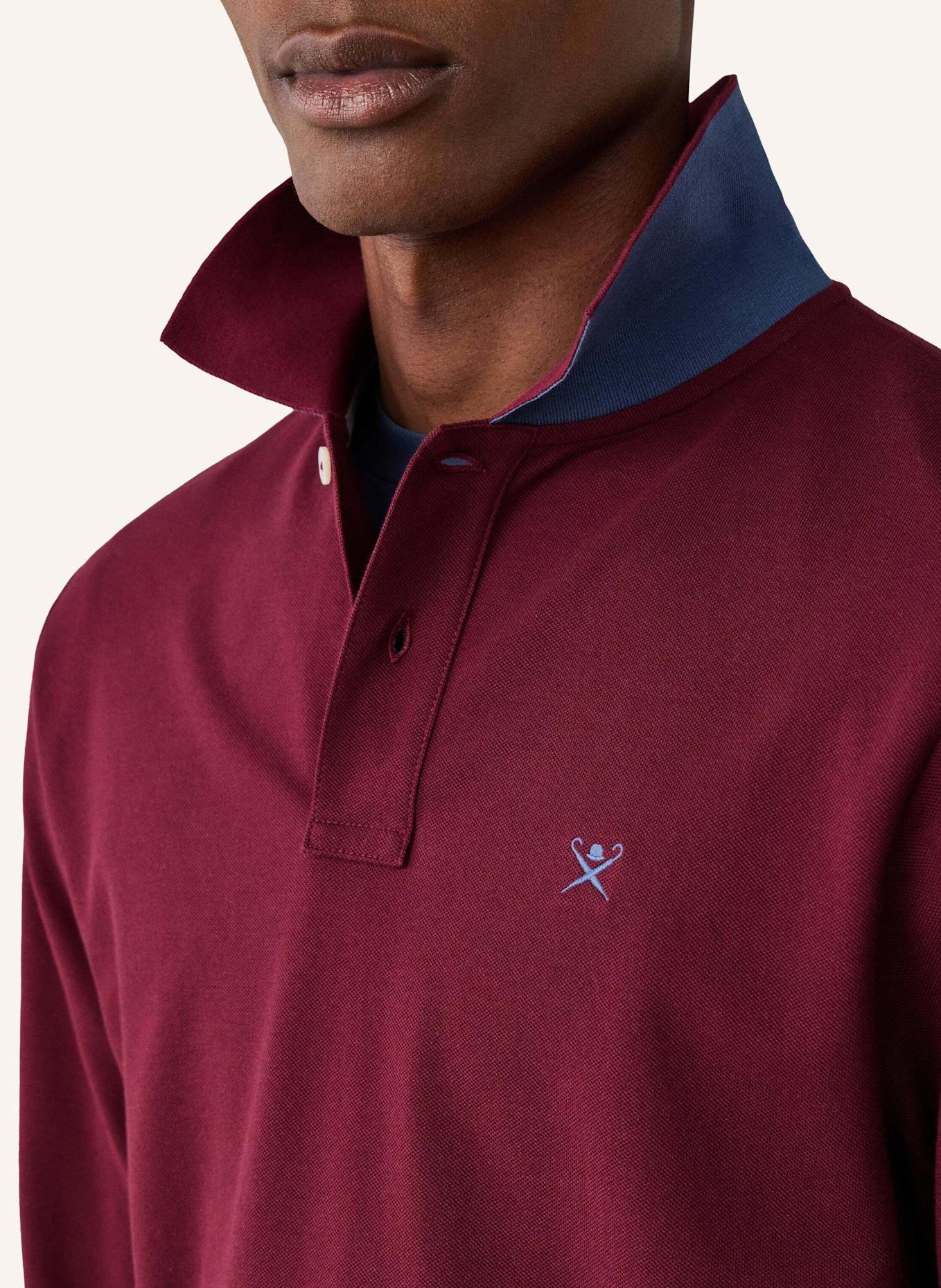 HACKETT LONDON Poloshirt SLIM FIT LOGO LS: ROT
