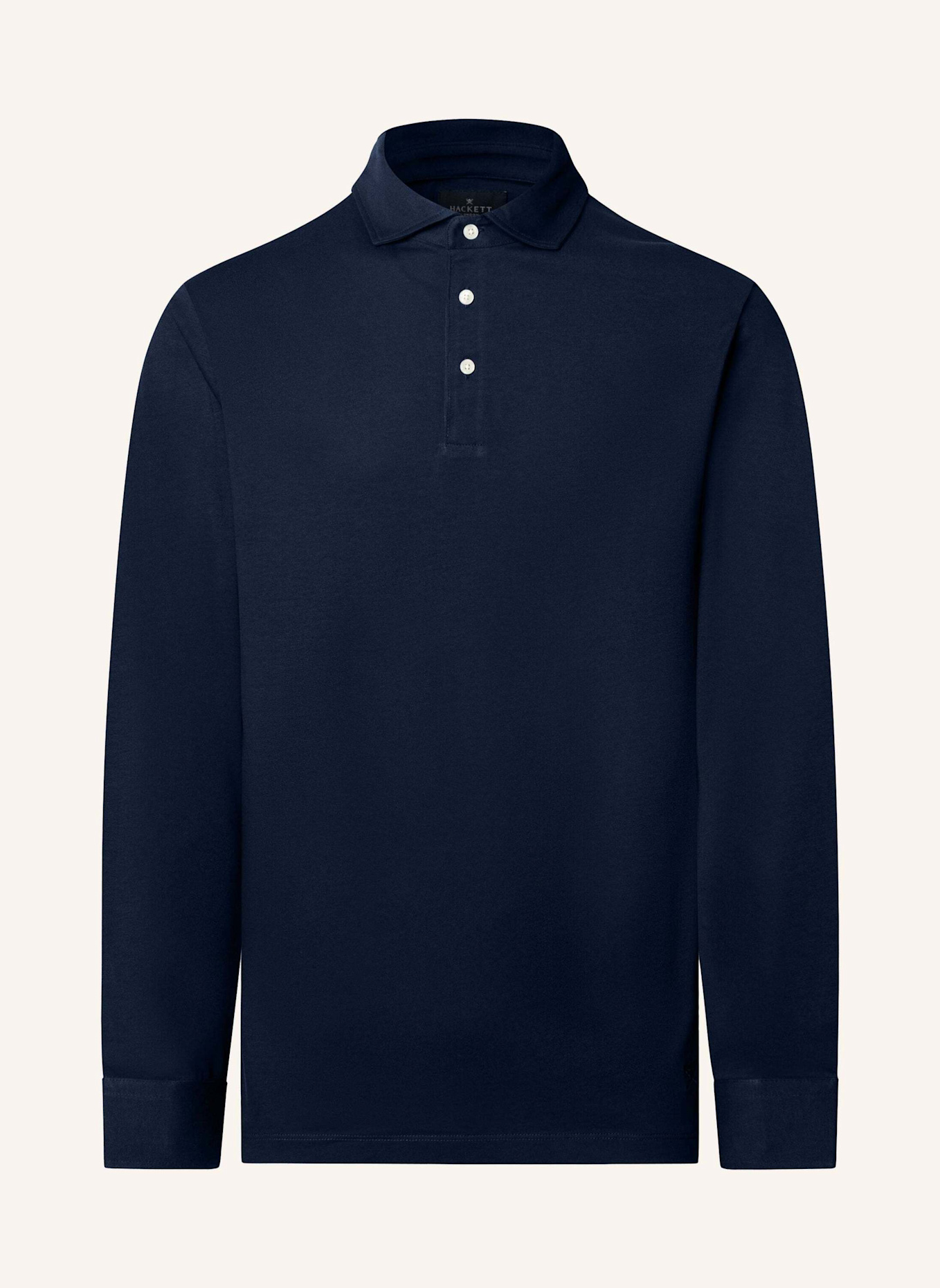 HACKETT LONDON Poloshirt PIMA COTTON POLO LS: DUNKELBLAU