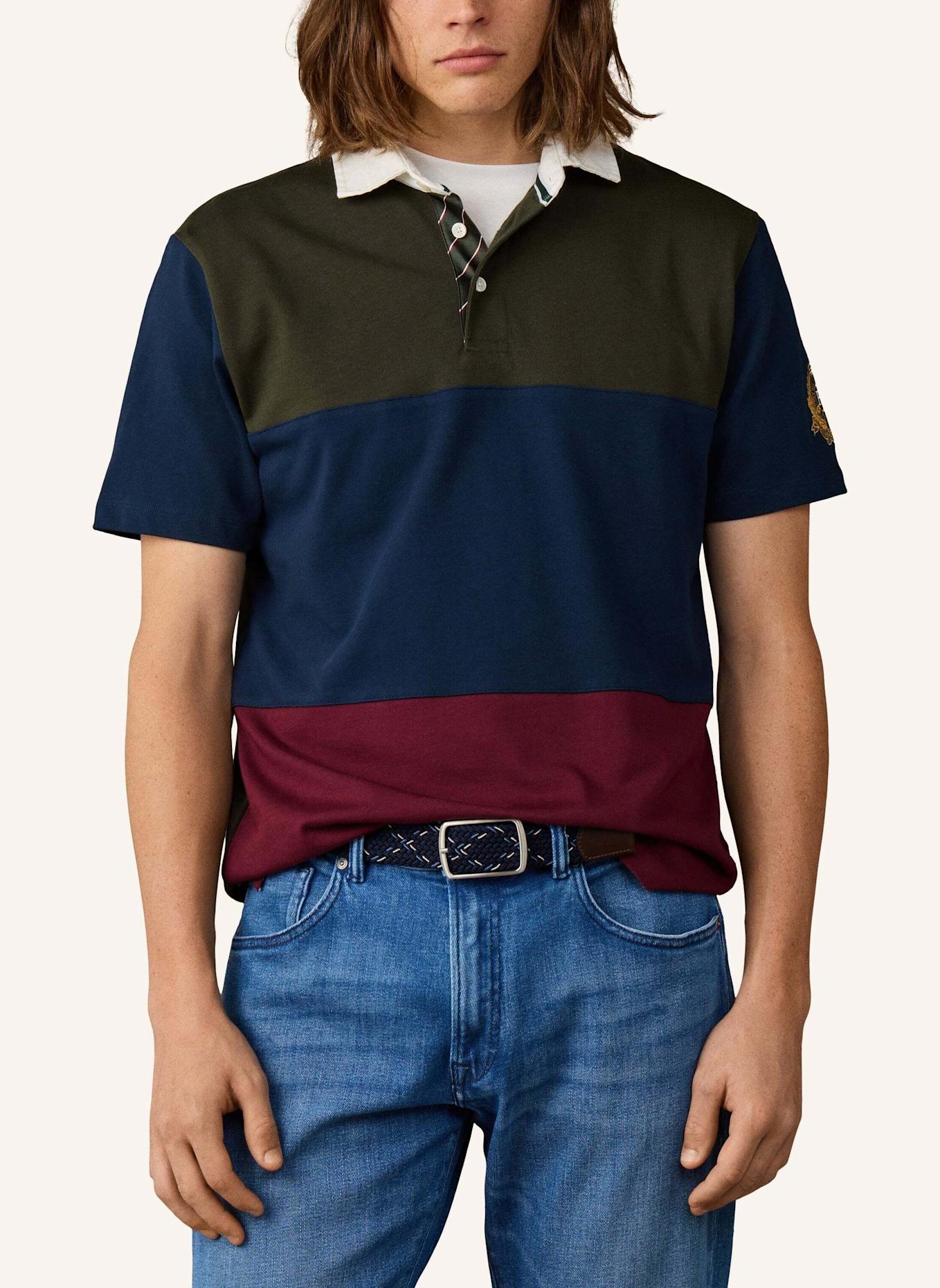 HACKETT LONDON Poloshirt HERITAGE H PC PATCH SS: BLAU