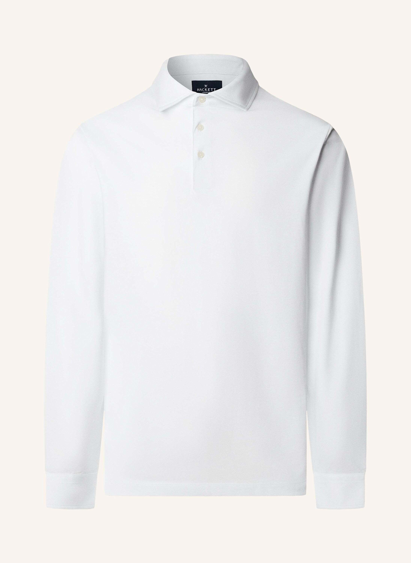 HACKETT LONDON Poloshirt PIMA COTTON POLO LS: WEISS