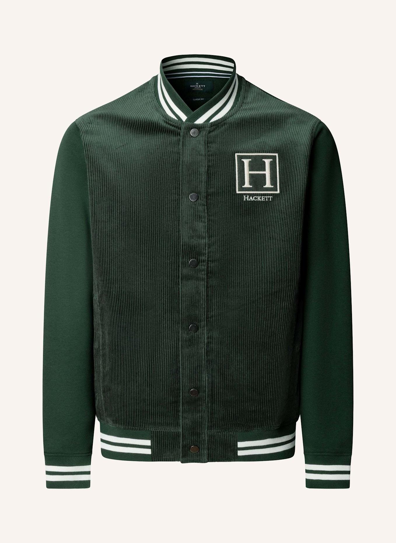 HACKETT LONDON Sweatshirt HERITAGE H VARSITY: GRÜN