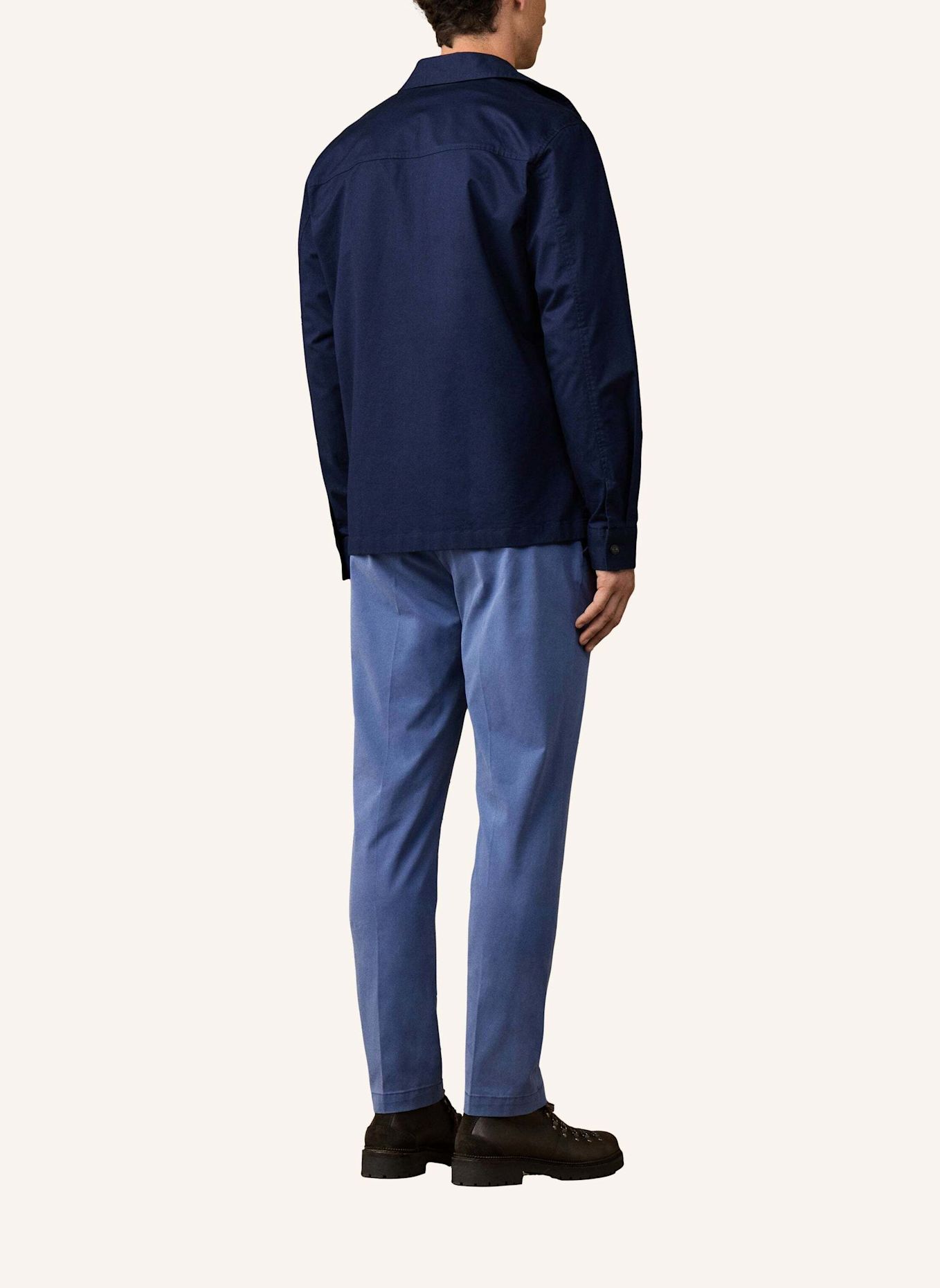 HACKETT LONDON Overjacket HERITAGE OVERSHIRT: DUNKELBLAU