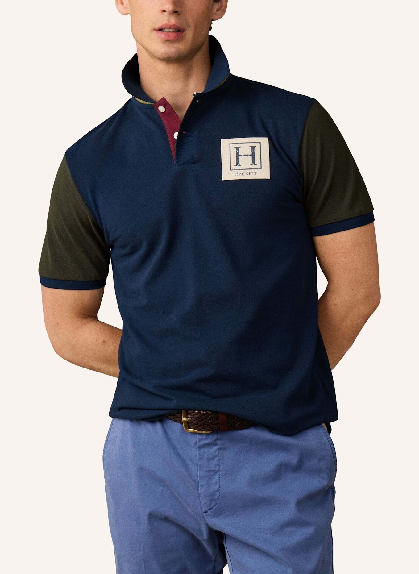 HACKETT LONDON Poloshirt HERITAGE UJK MULTI: BLAU