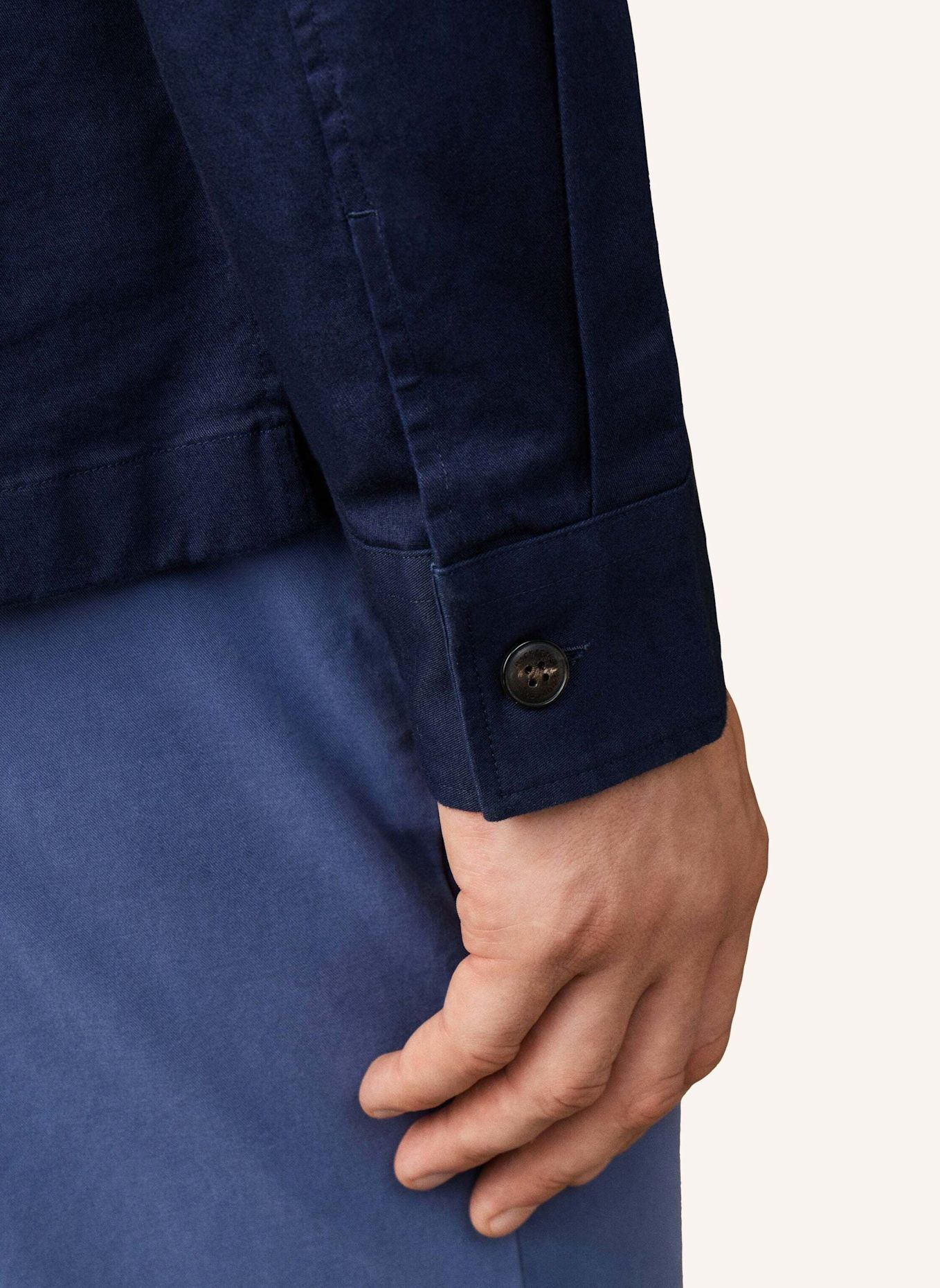 HACKETT LONDON Overjacket HERITAGE OVERSHIRT: DUNKELBLAU