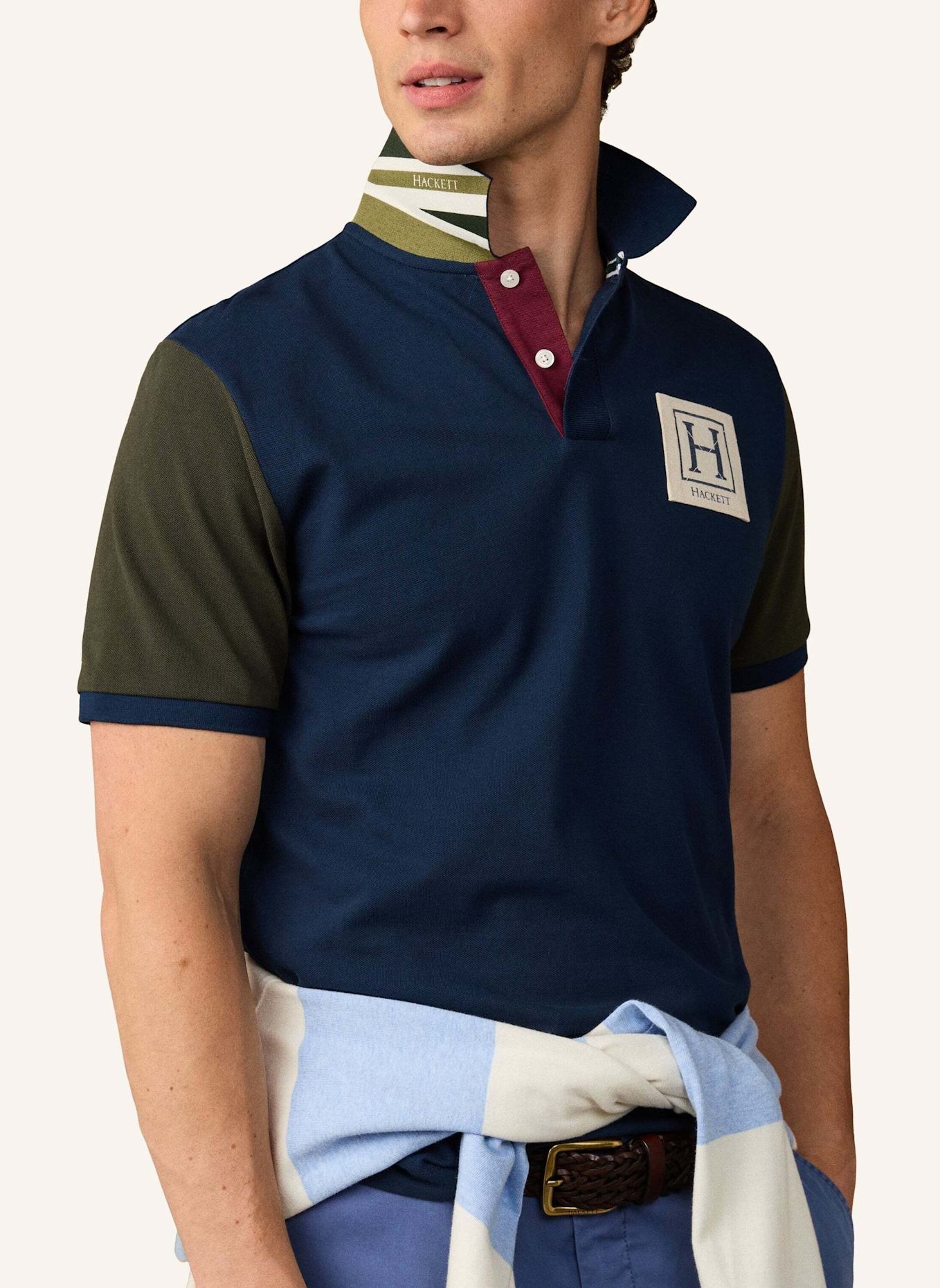 HACKETT LONDON Poloshirt HERITAGE UJK MULTI: BLAU