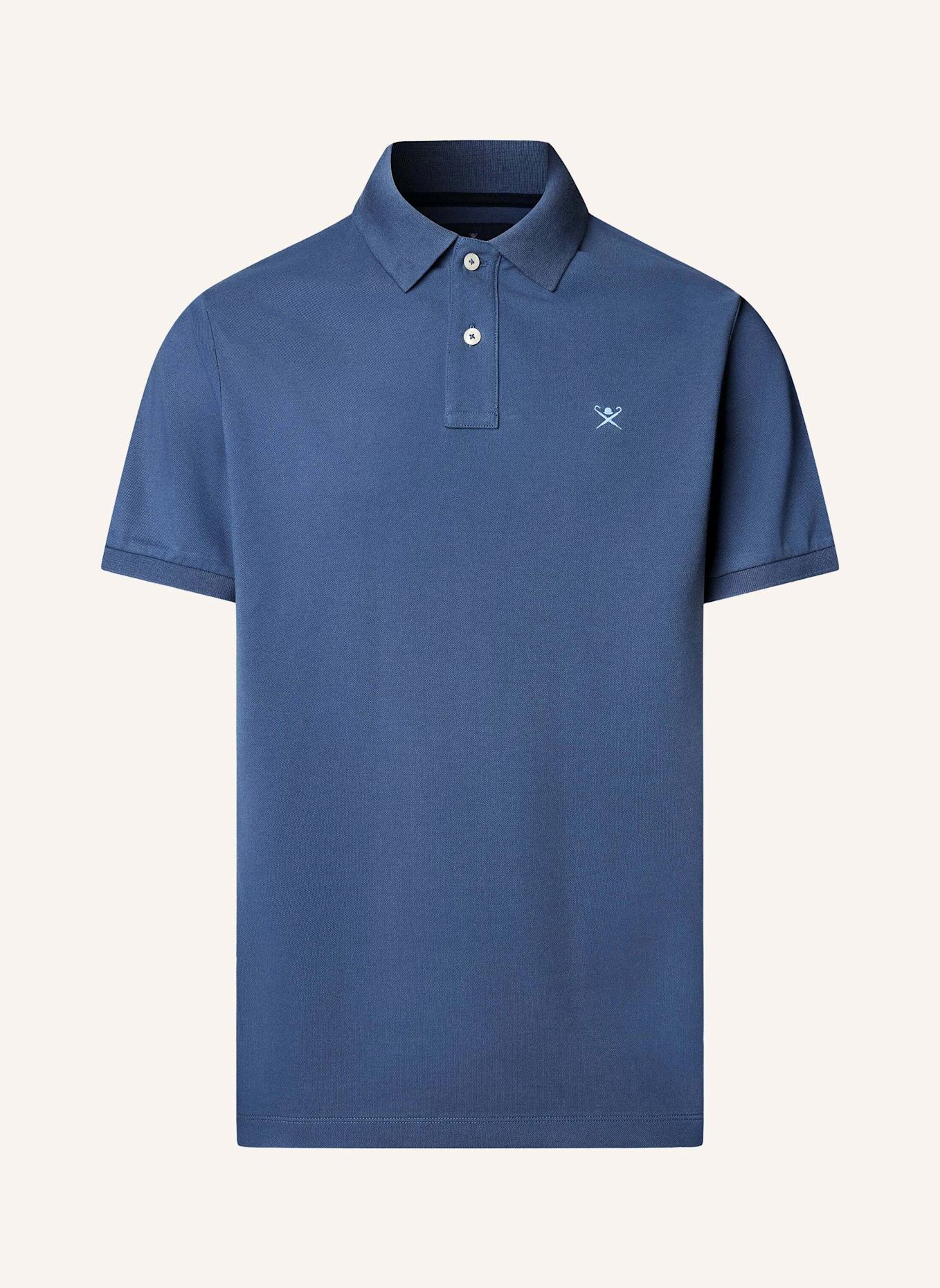 HACKETT LONDON Poloshirt SLIM FIT LOGO: BLAU